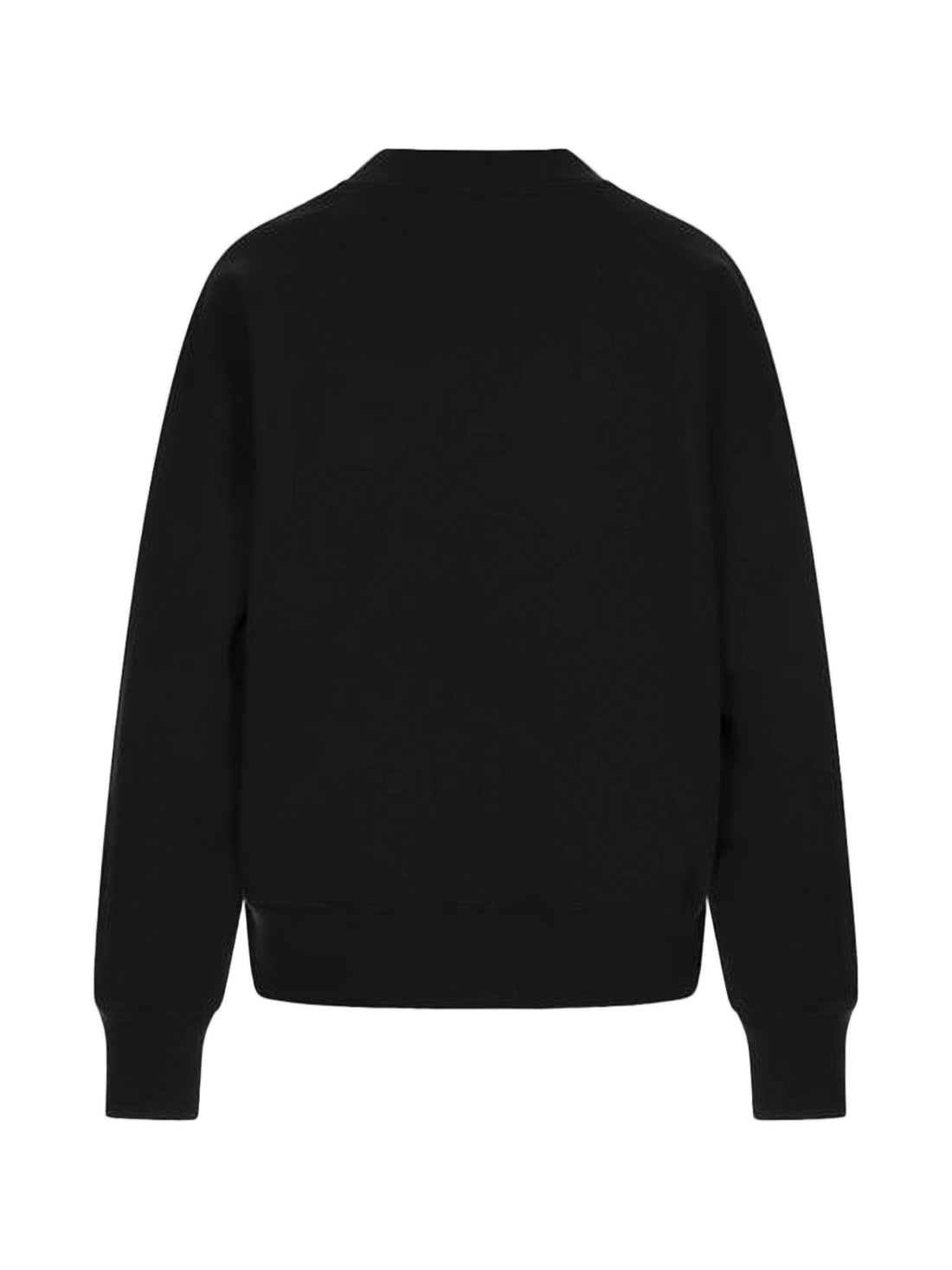 Cropped Long-Sleeved Sweatshirt with Elegant Embroidered Detail