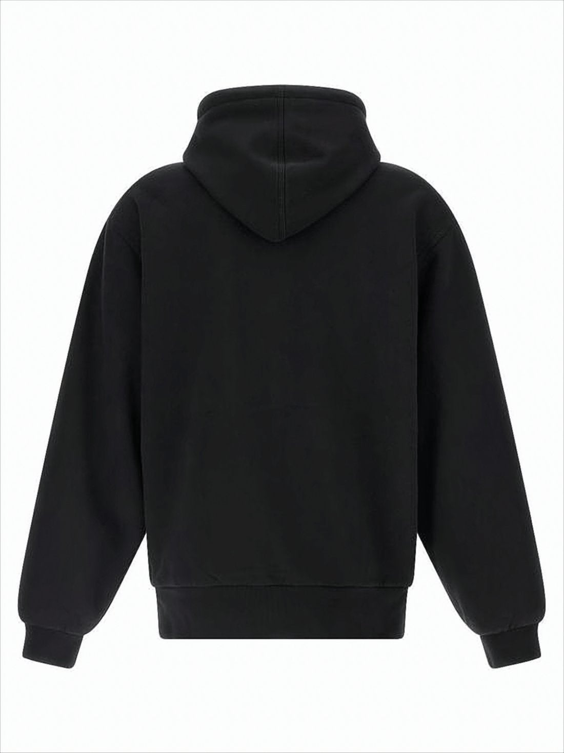 Black Zip-Up Hooded Jacket