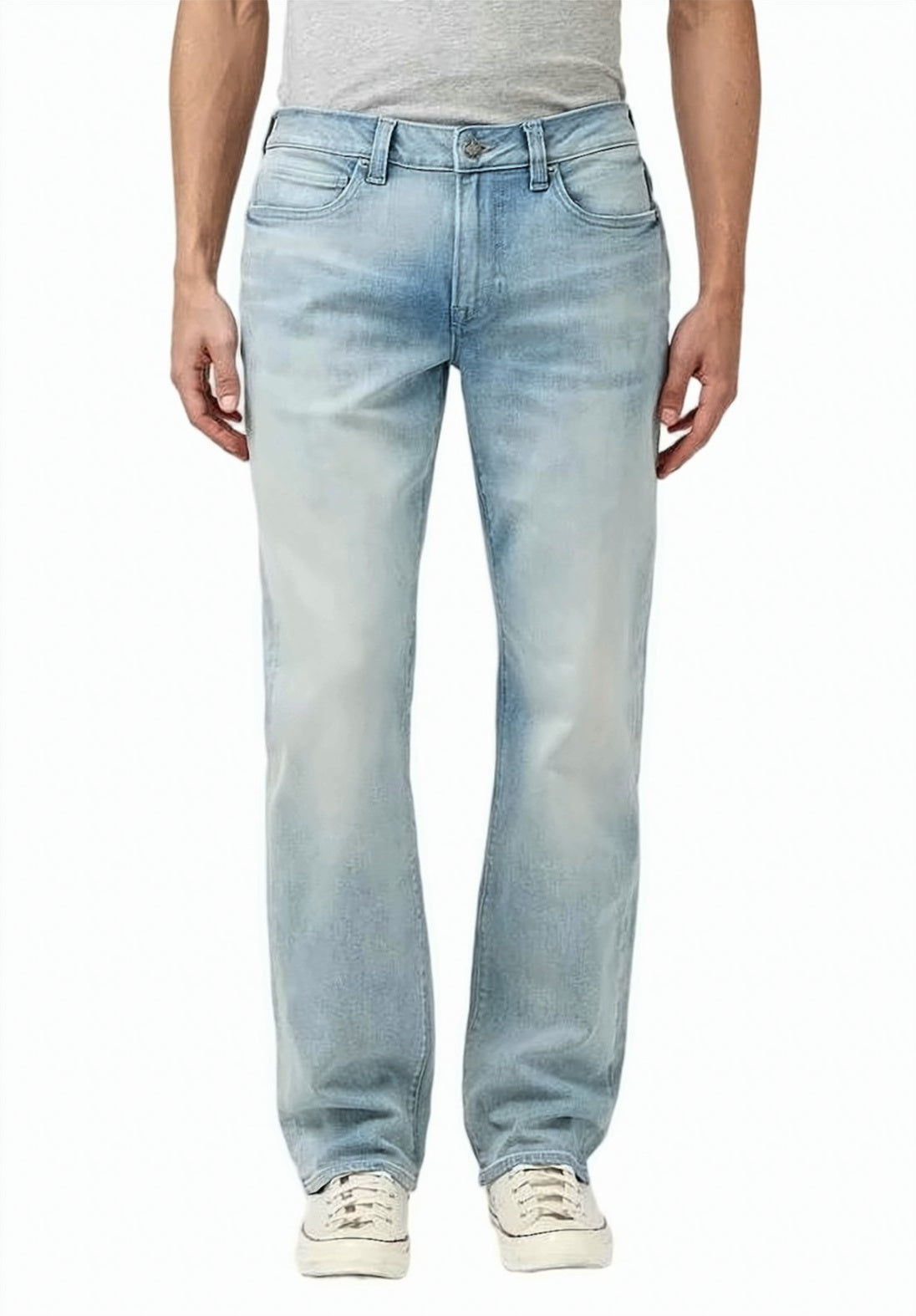 Light Wash Relaxed Fit Denim Pants