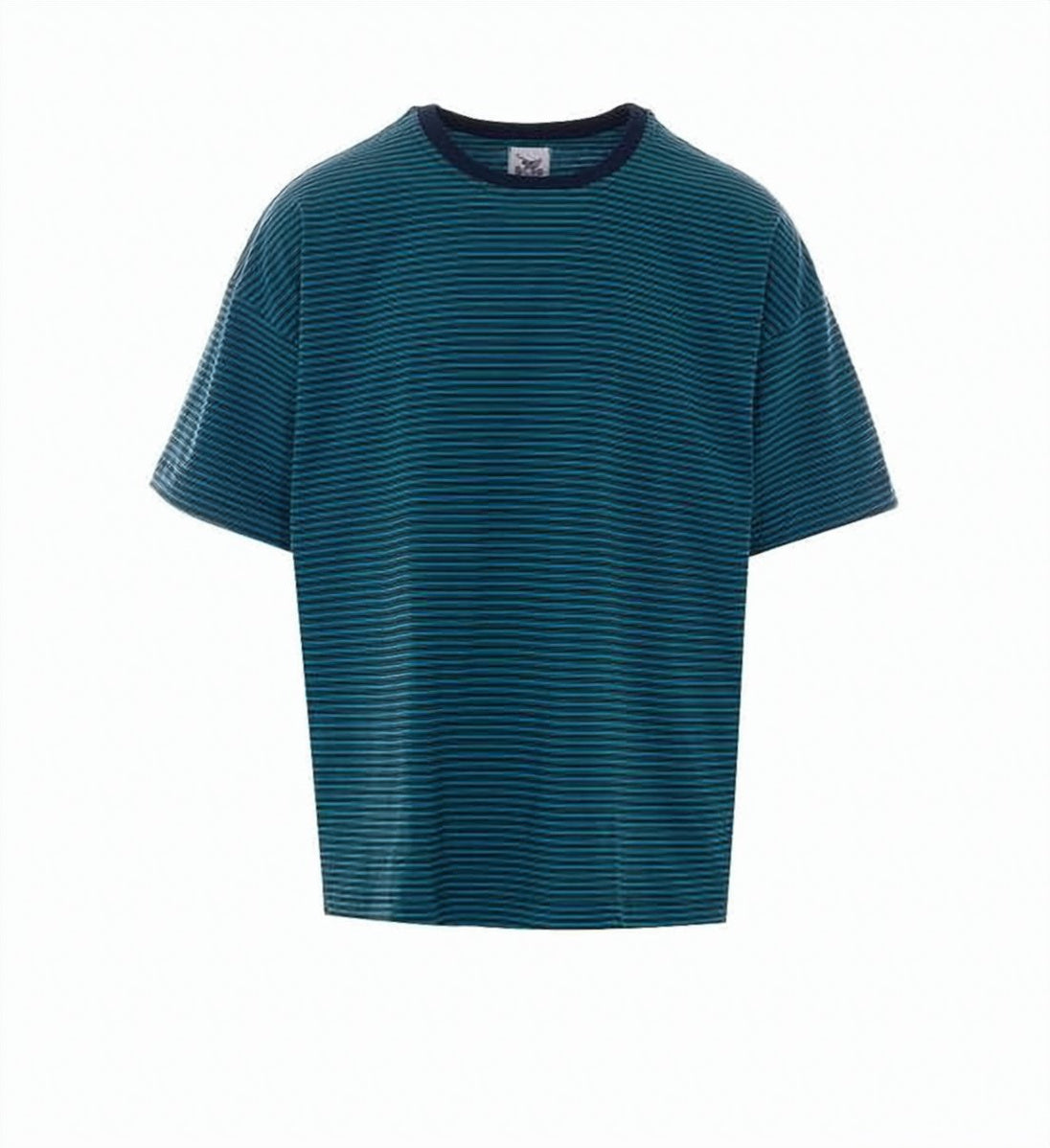 Short-Sleeve T-Shirt with Contrasting Collar
