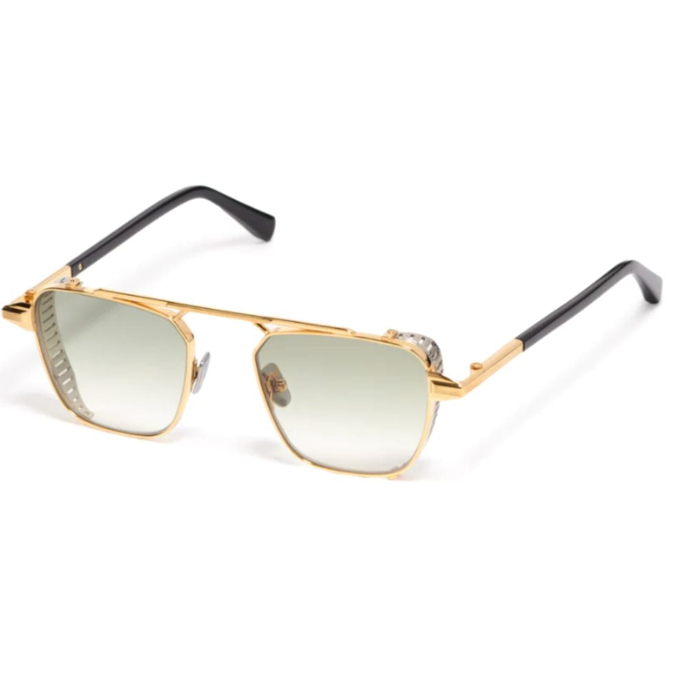 Scotty Bold Geometric Sunglasses with Ribbed Accent