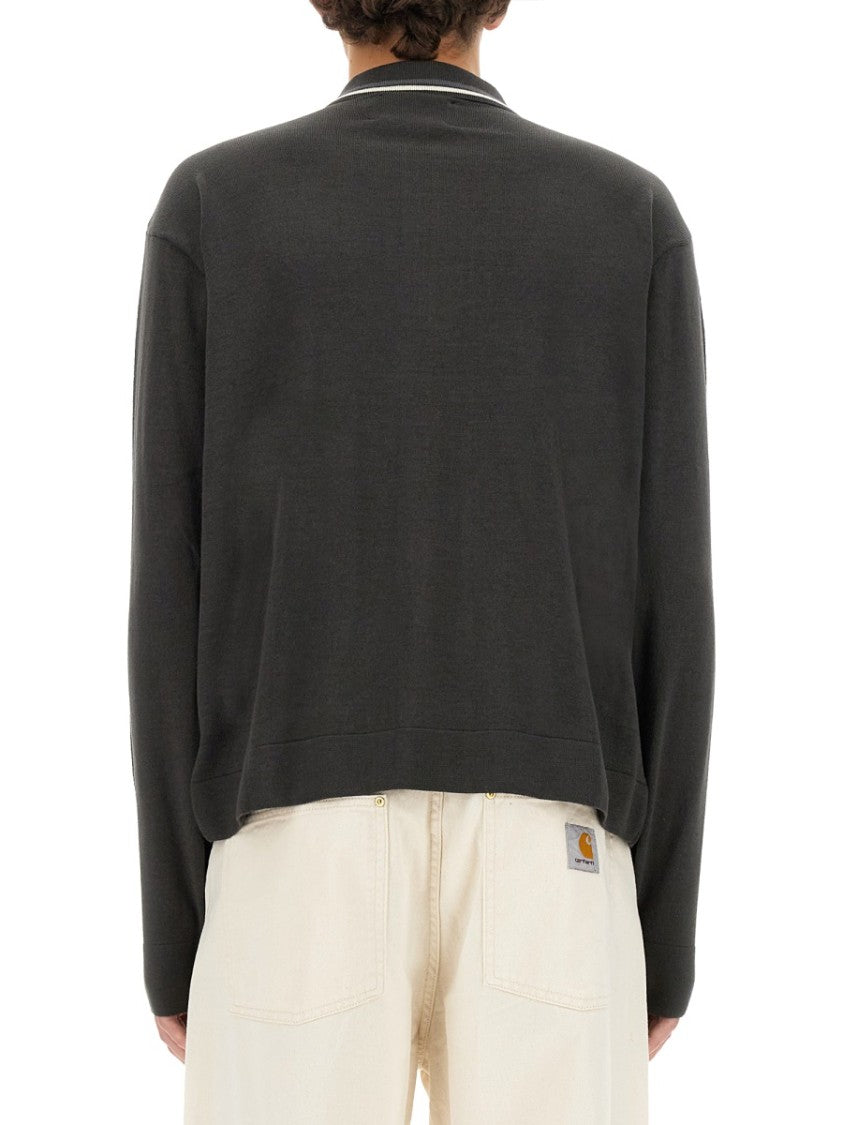 Zip-Up Grey Sweater