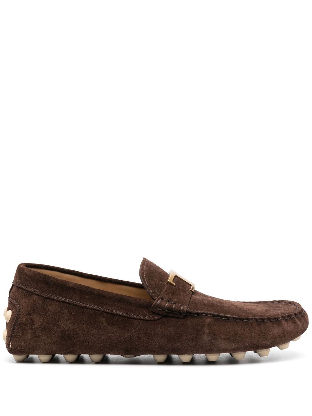 Brown Calf Suede Loafers