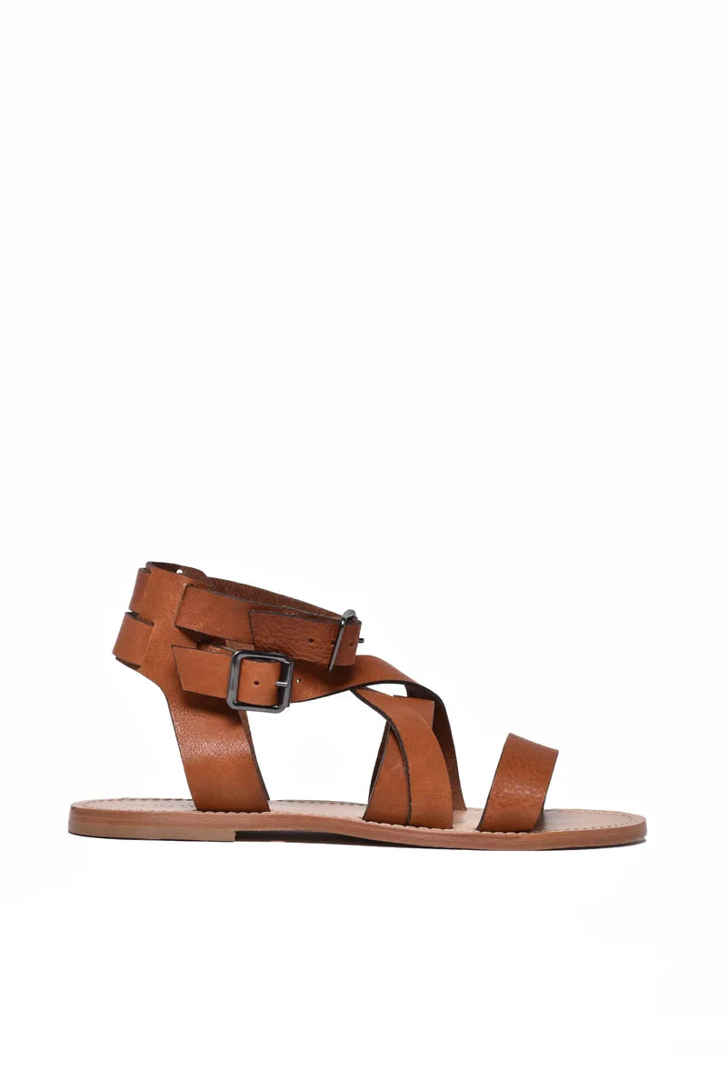 Leather Sandal - Brown