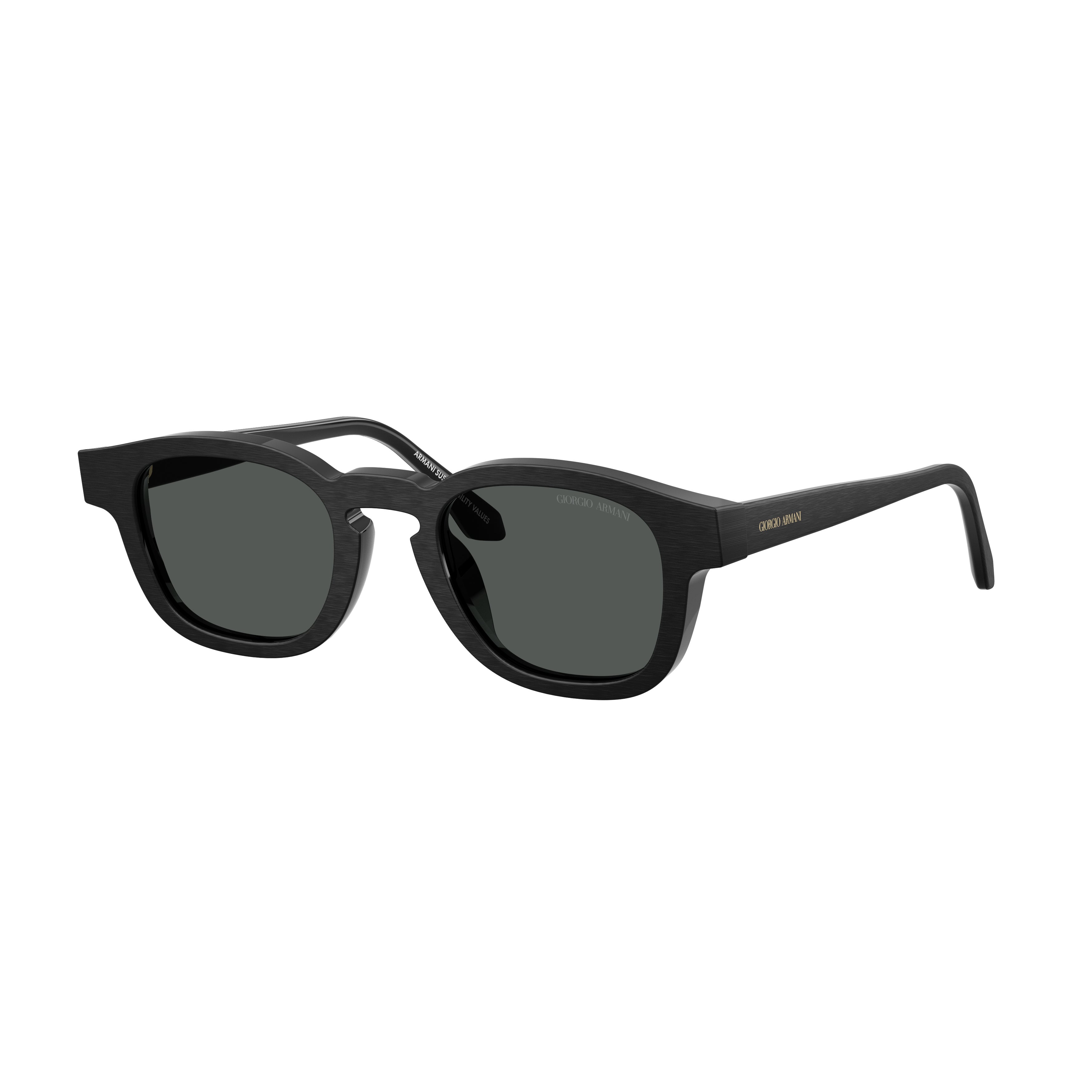 0ar8254u Rectangular Acetate Sunglasses with Dark-Tinted Lenses