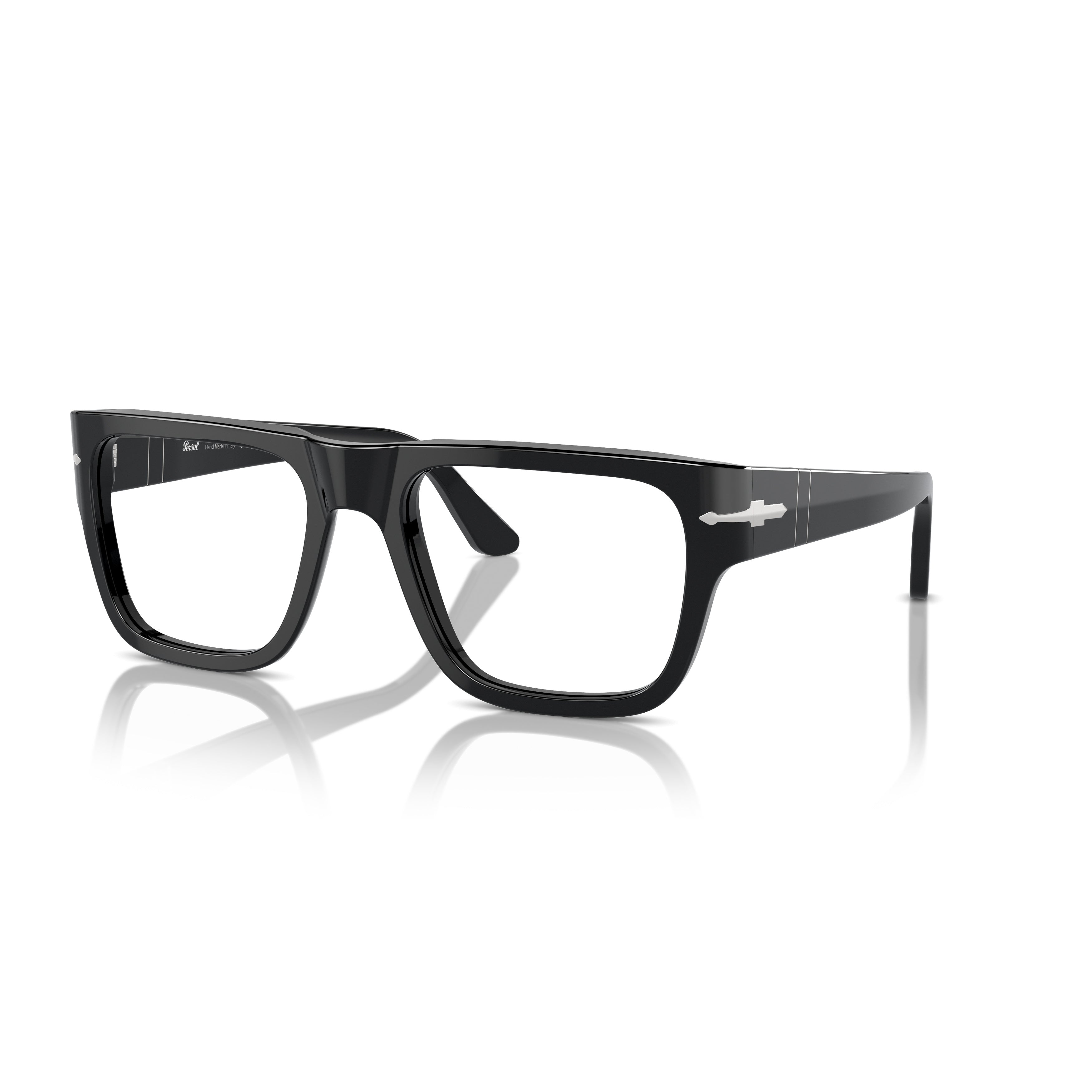 0po3348v Rectangular Acetate Sunglasses with Silver Arrow Detail