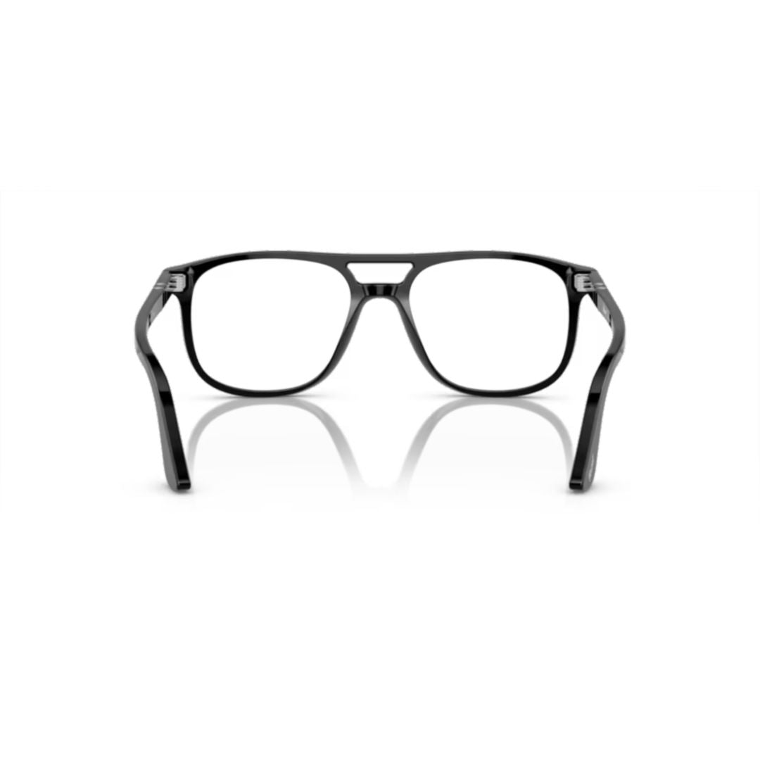 0po3329v Bold Rectangular Sunglasses with Double Bridge Design