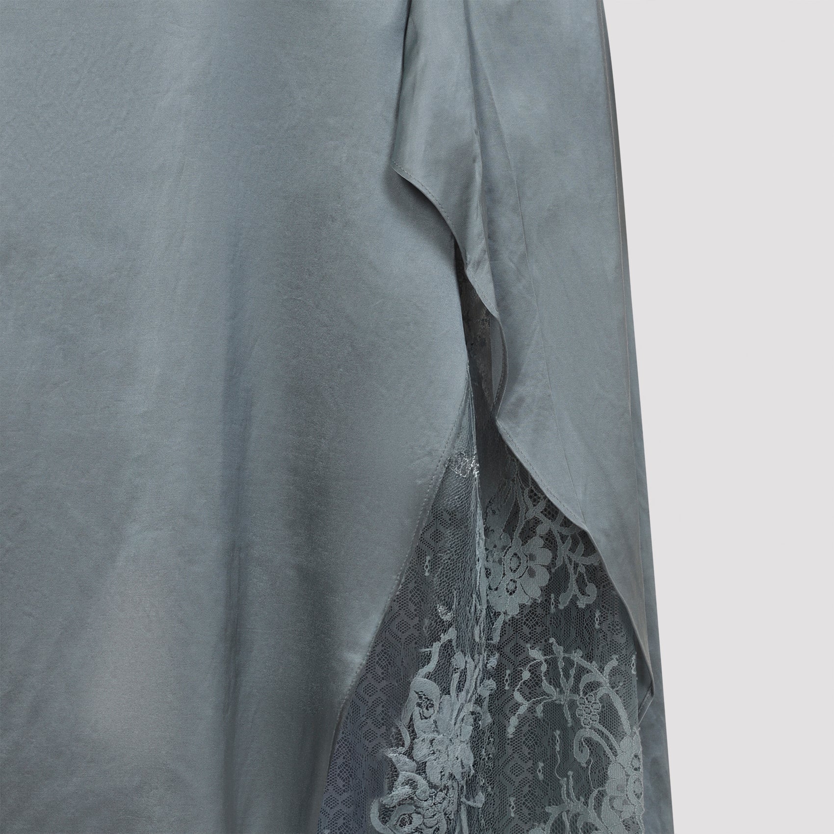 Midi Dress with Satin Finish