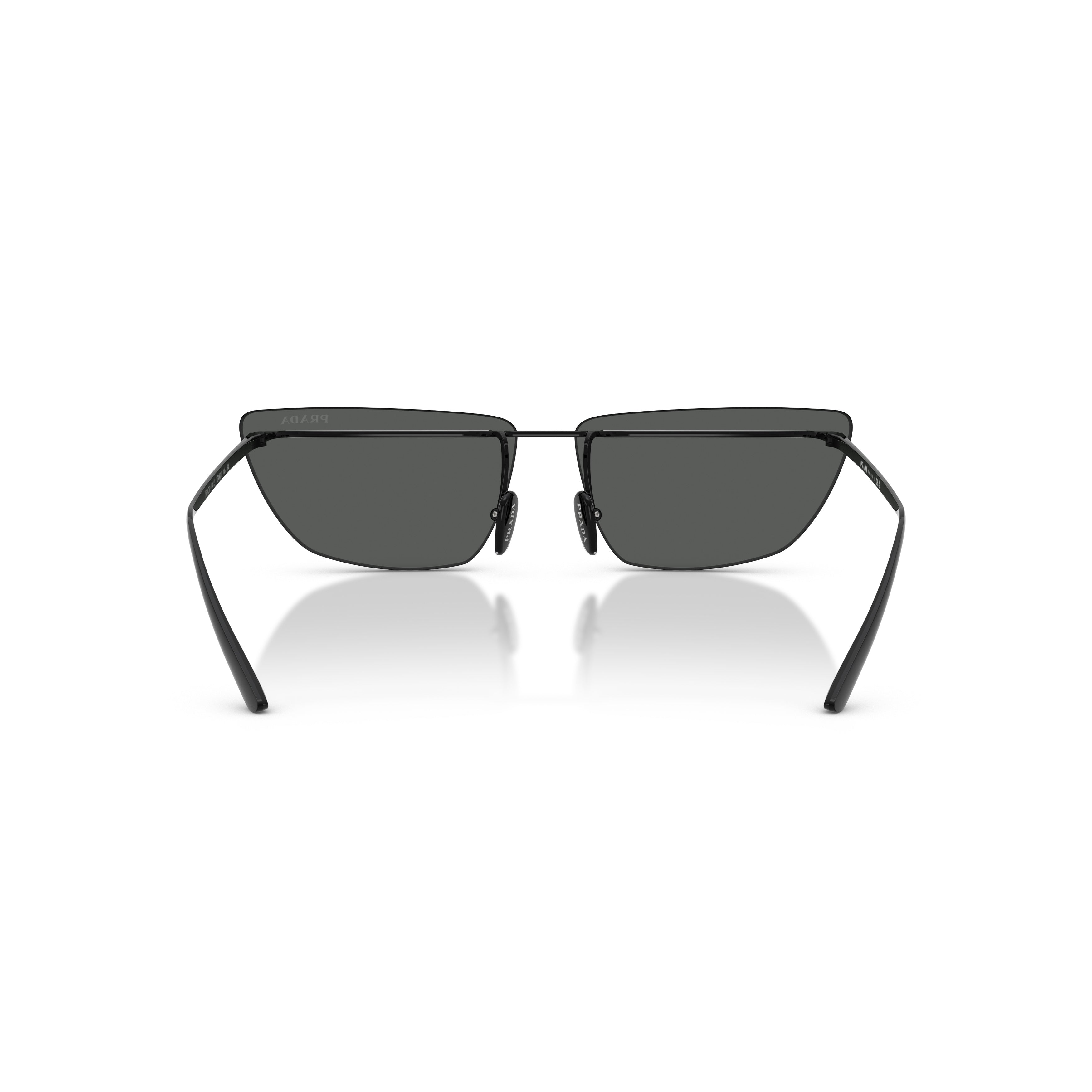 0pr C52s Angular Black Metal Sunglasses
