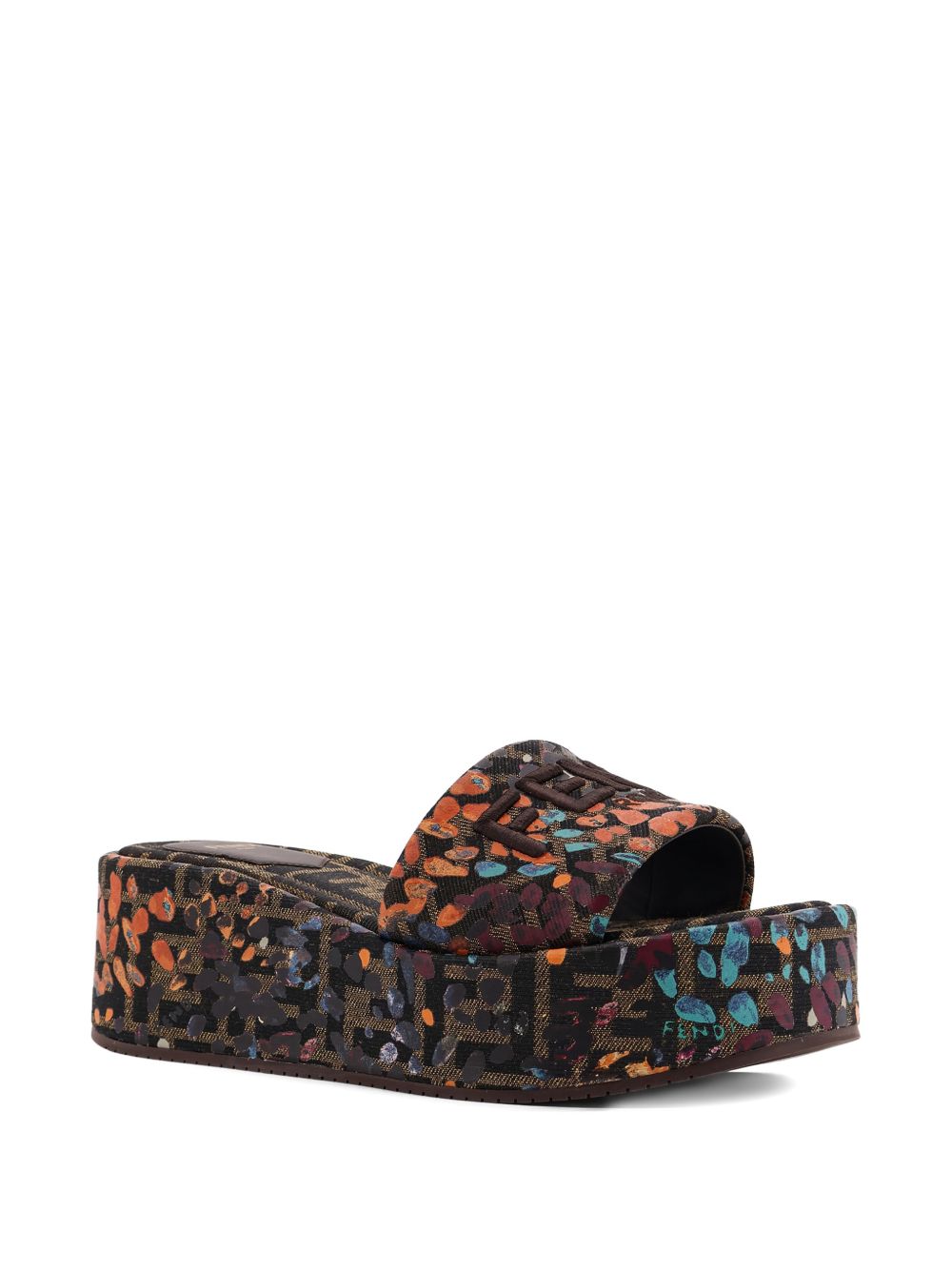 Artistic Slip-On Platform Sandals