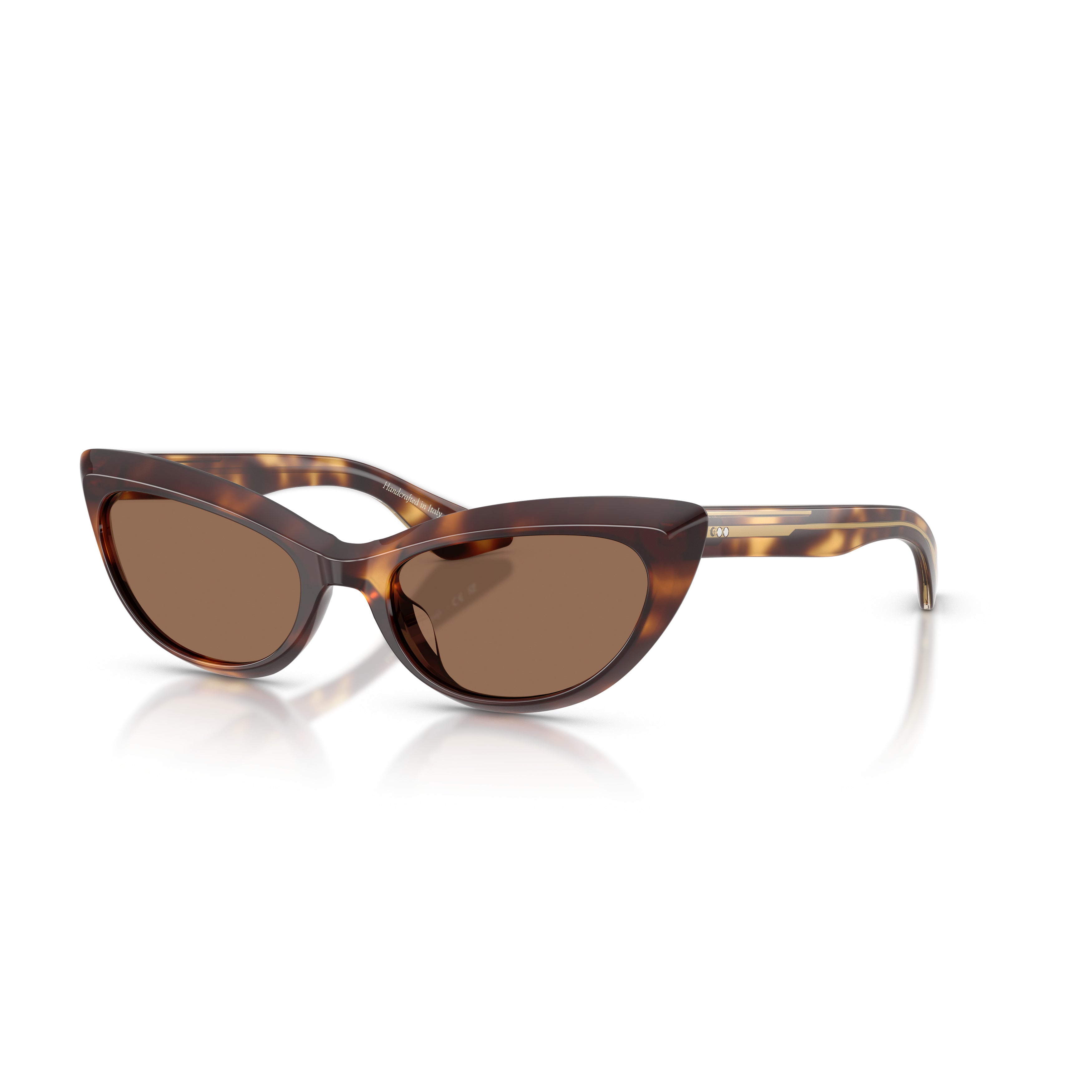 0ov5621su Cat-Eye Tortoiseshell Acetate Sunglasses with Brown-Tinted Lenses