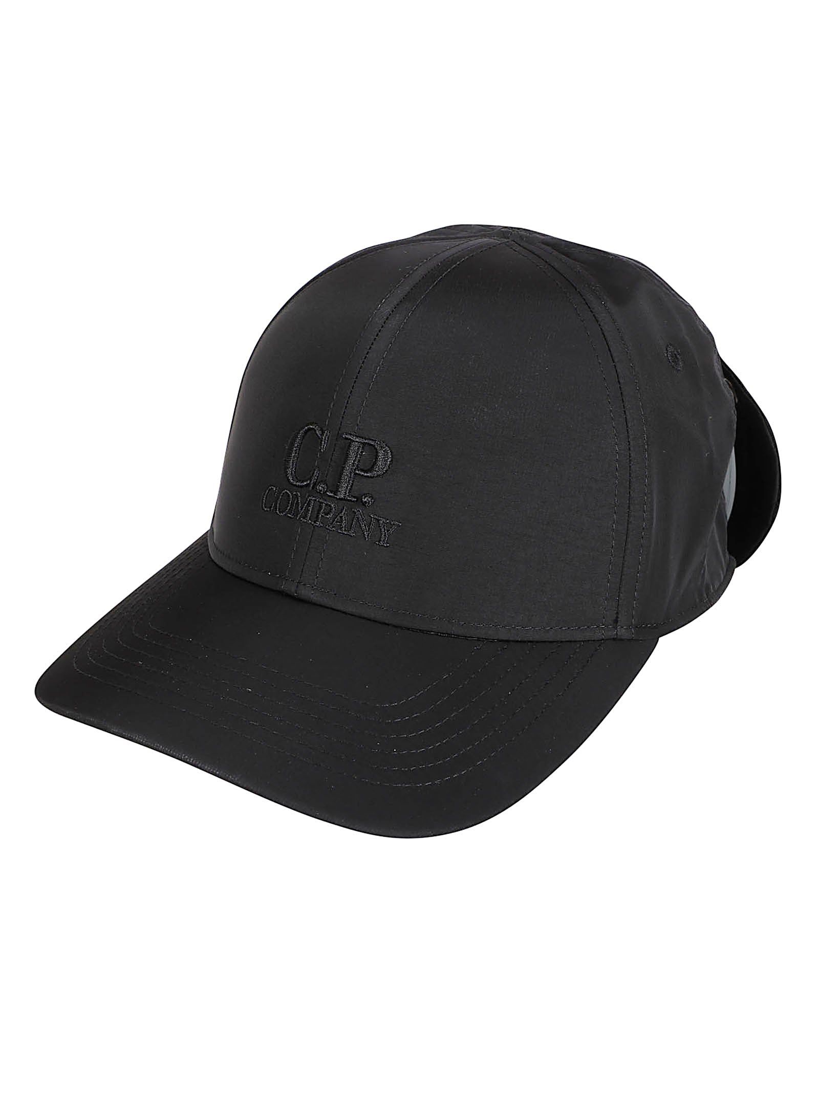 Six-Panel Cap with Curved Visor and Integrated Goggles Detail