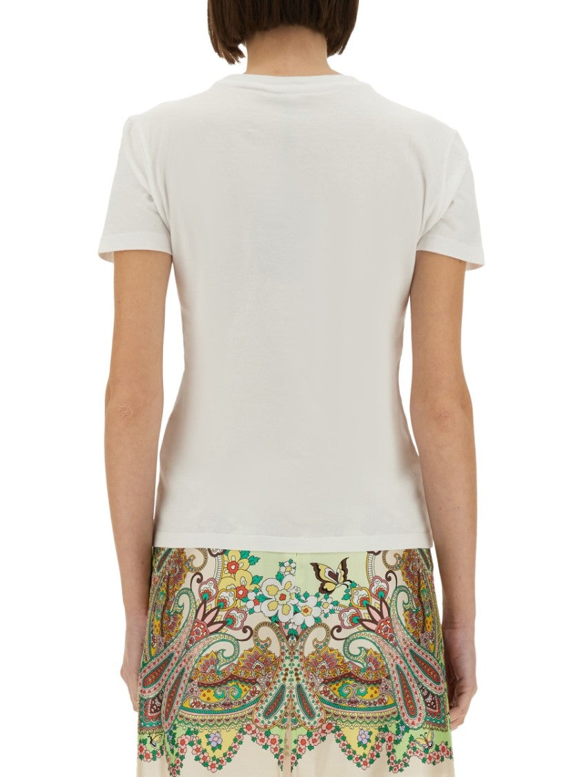 Classic White T-Shirt With Logo Design