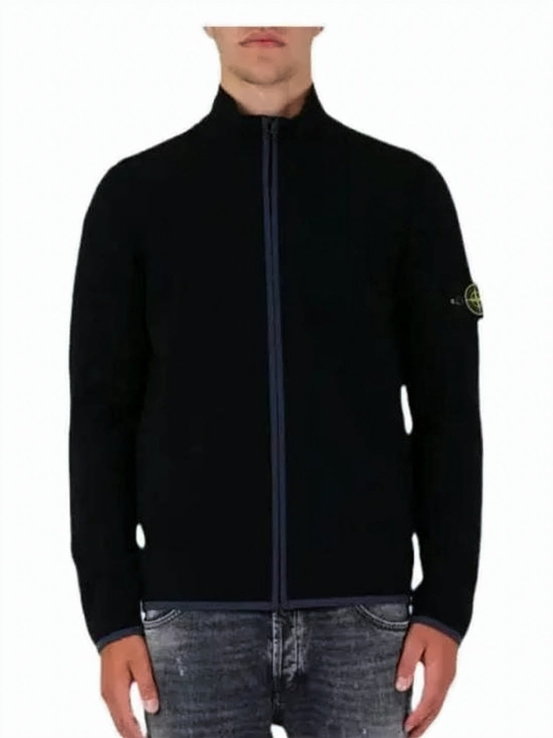 High Collar Zip-Up Jacket