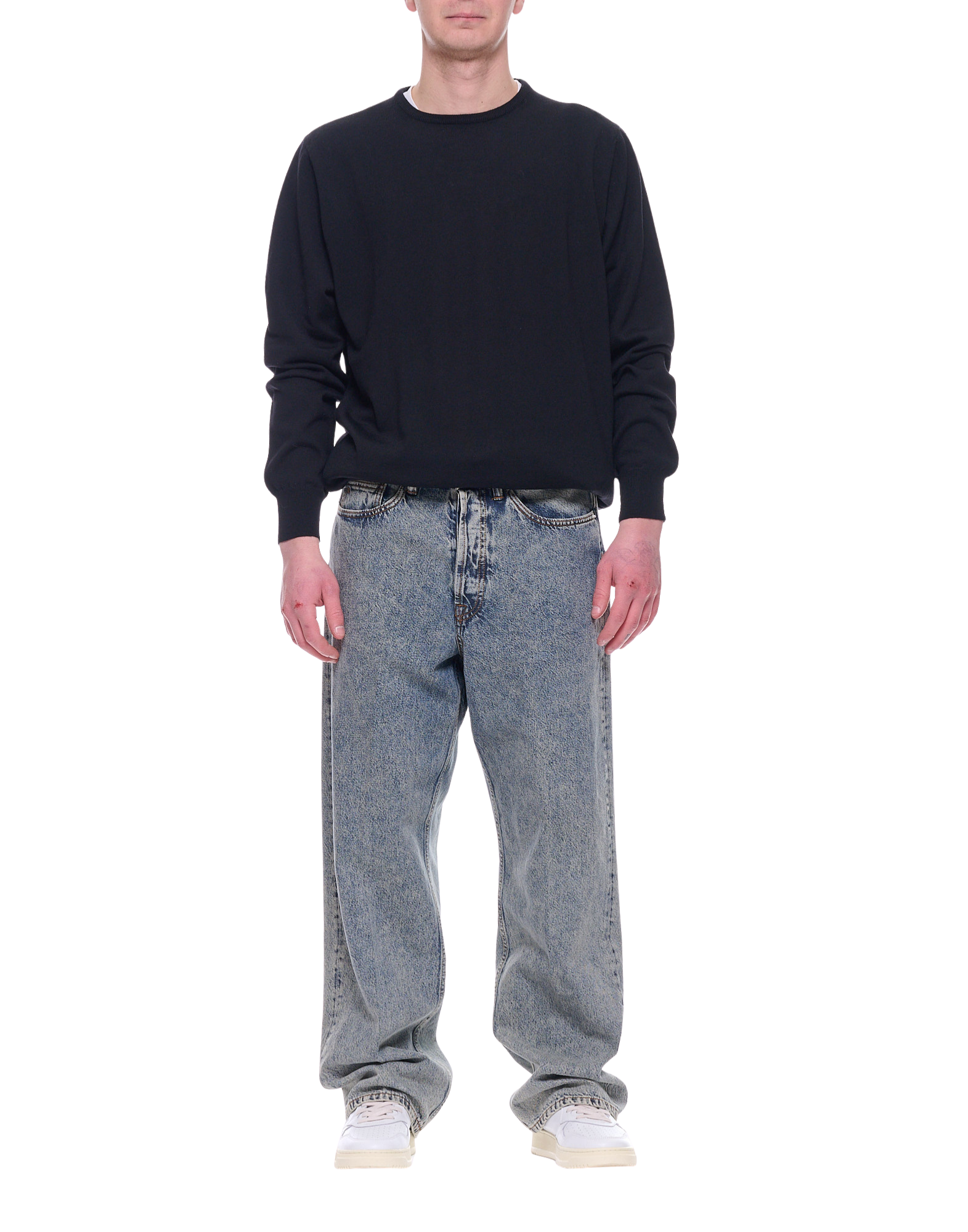 Carrot Fit 5 Pocket Cotton Jeans