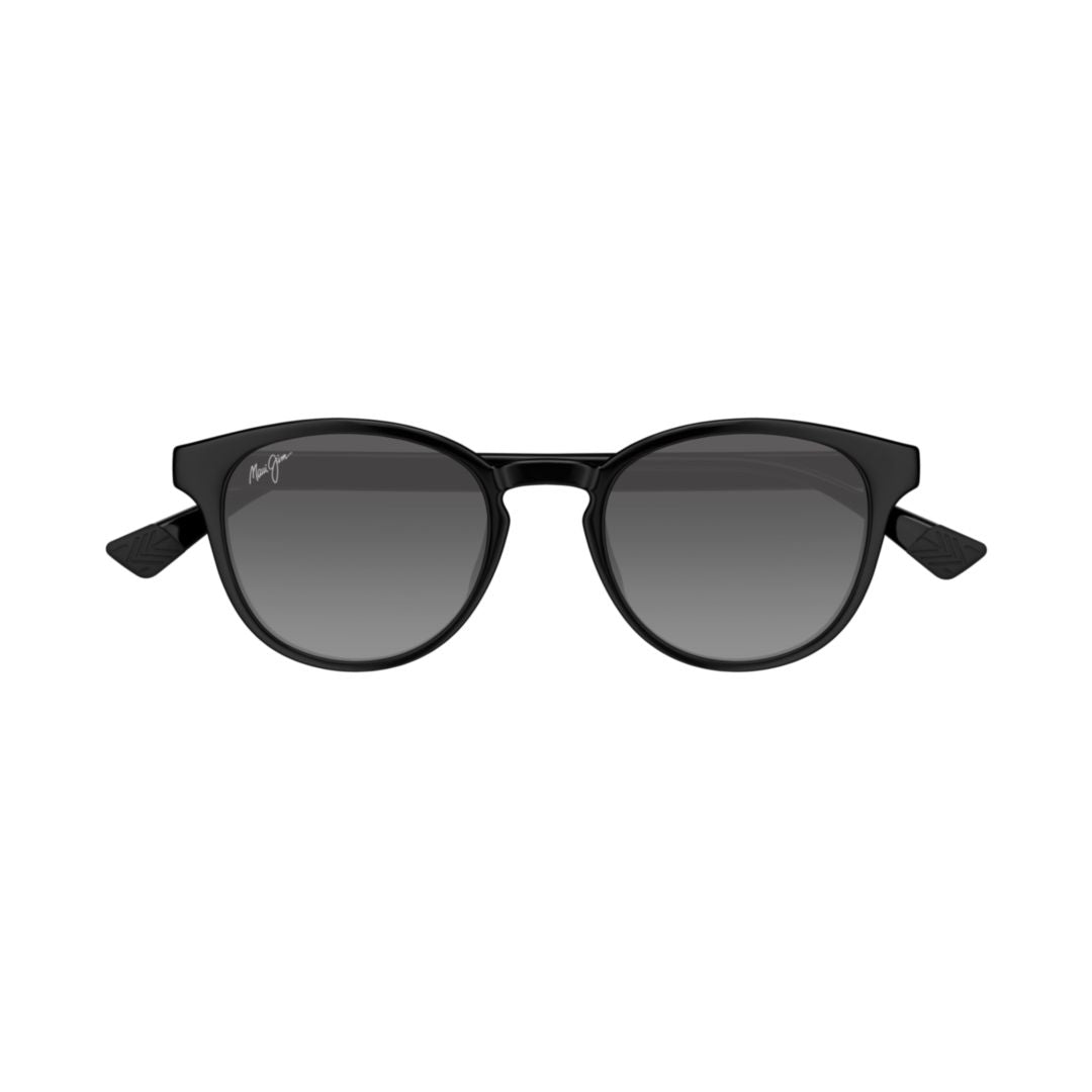 Hiehie Rounded Frame Sunglasses with Textured Temples
