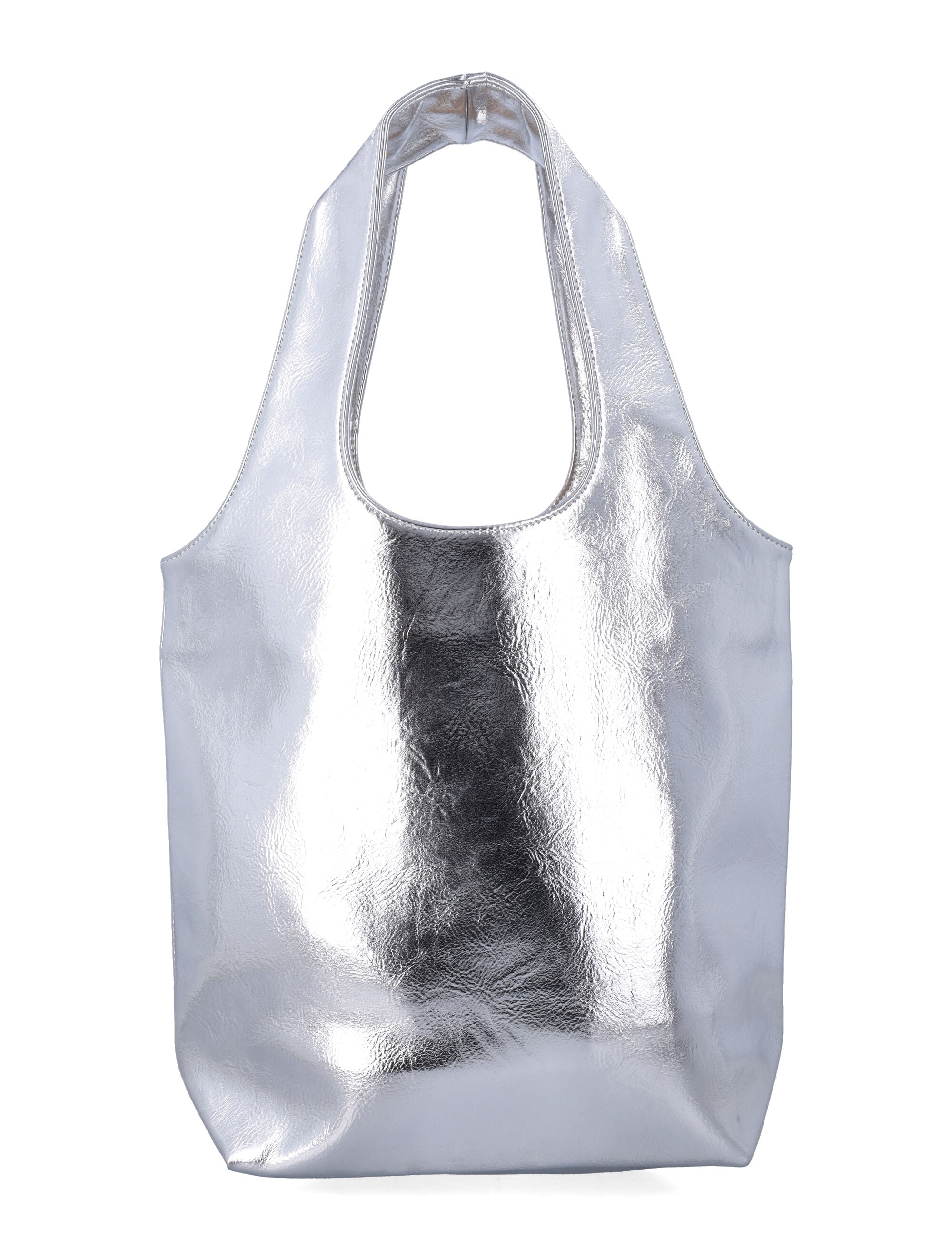 Contemporary Metallised Small Tote with Carry Options