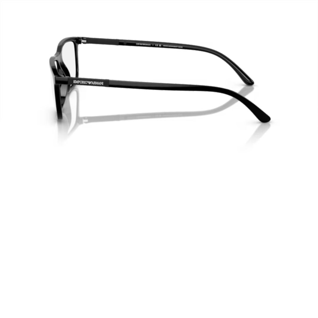 0ea4160 Rectangular Eyeglasses with Glossy Black Frame