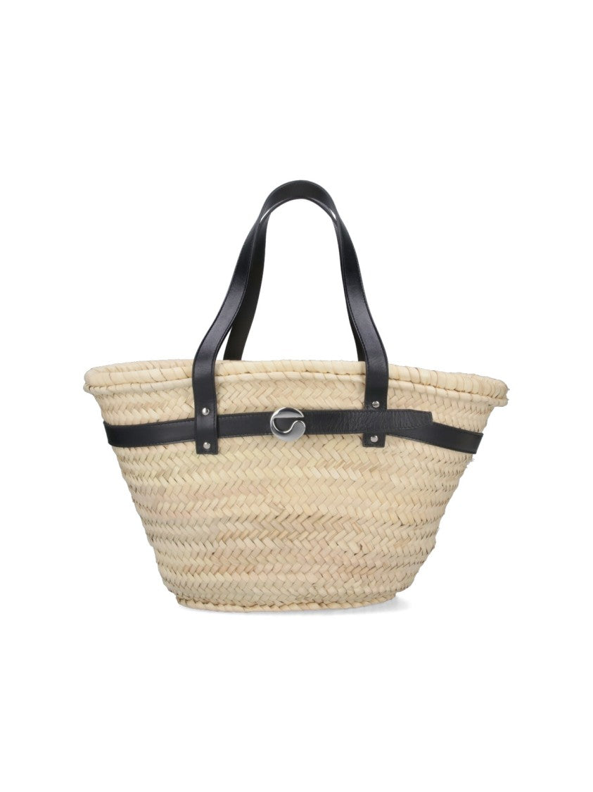 "Palm" Medium Tote Bag – Beige
