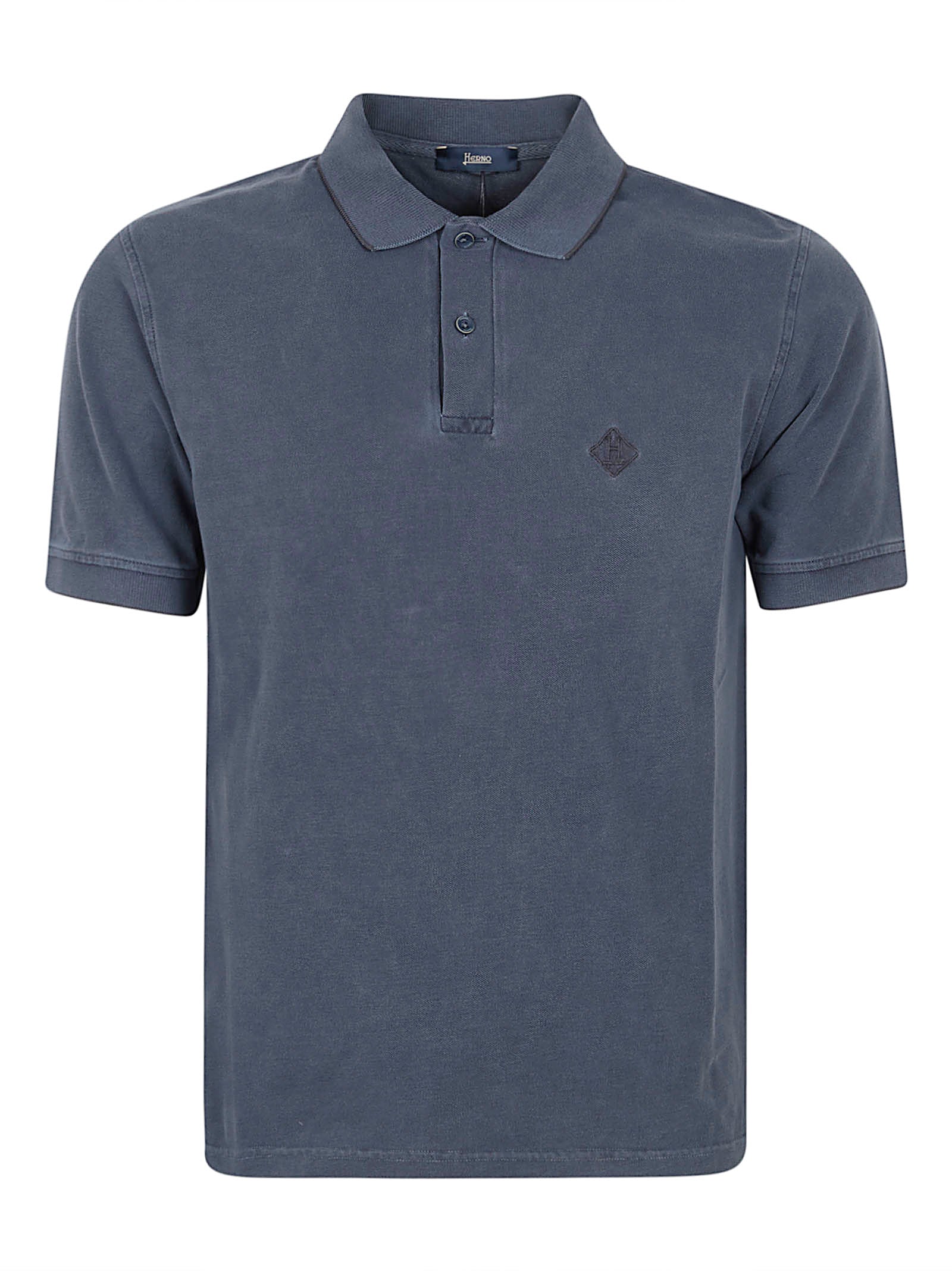 Short-Sleeve Polo Shirt with Embroidered Logo