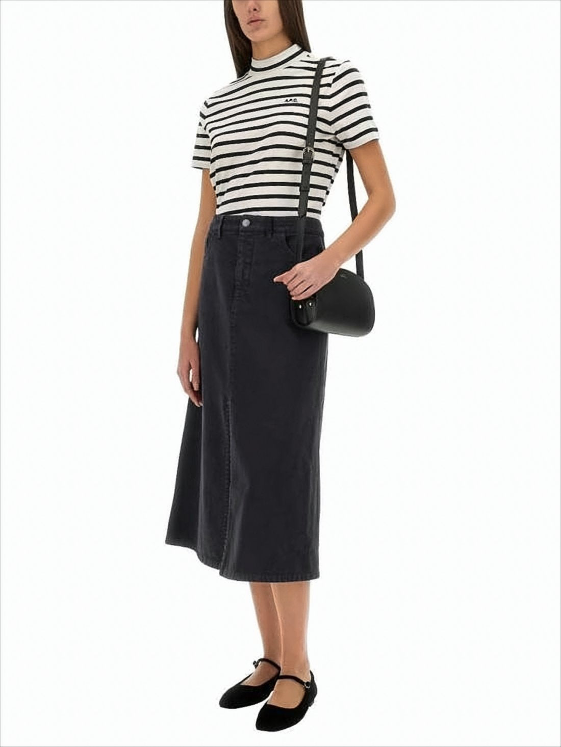 Slightly Flared Midi Skirt