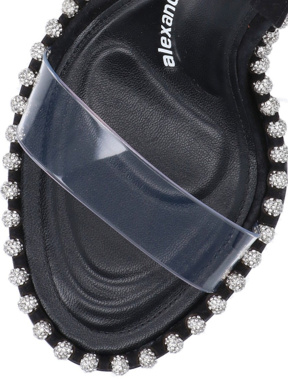"Nova" Sandals – Black With Crystals