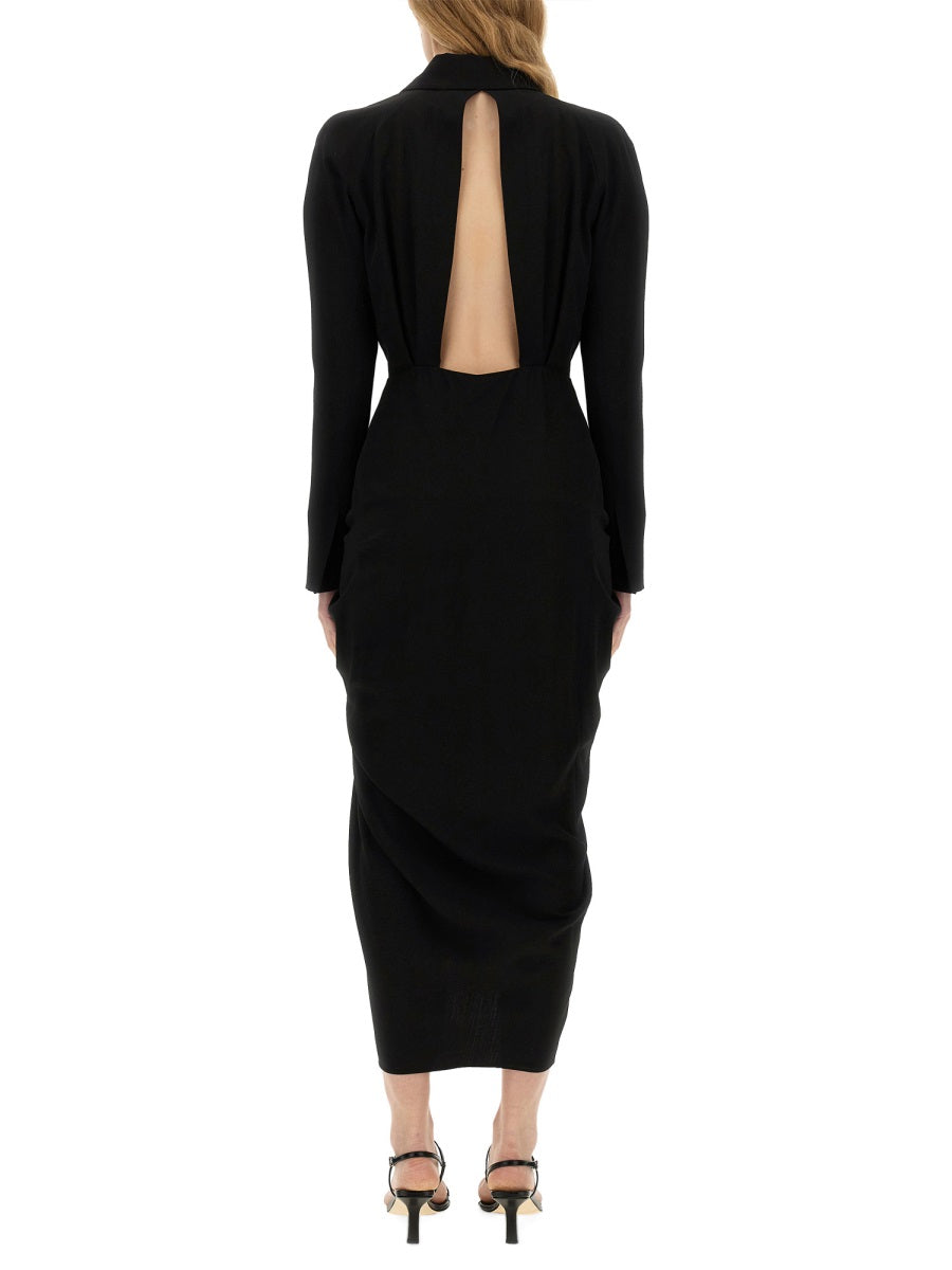 Slim Fit Midi Dress With Tailored Silhouette