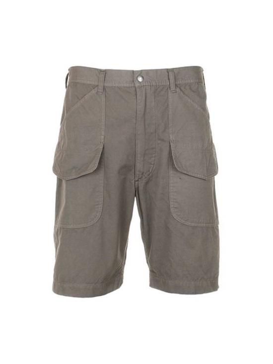 Utilitarian Brown Shorts With Flap Pockets