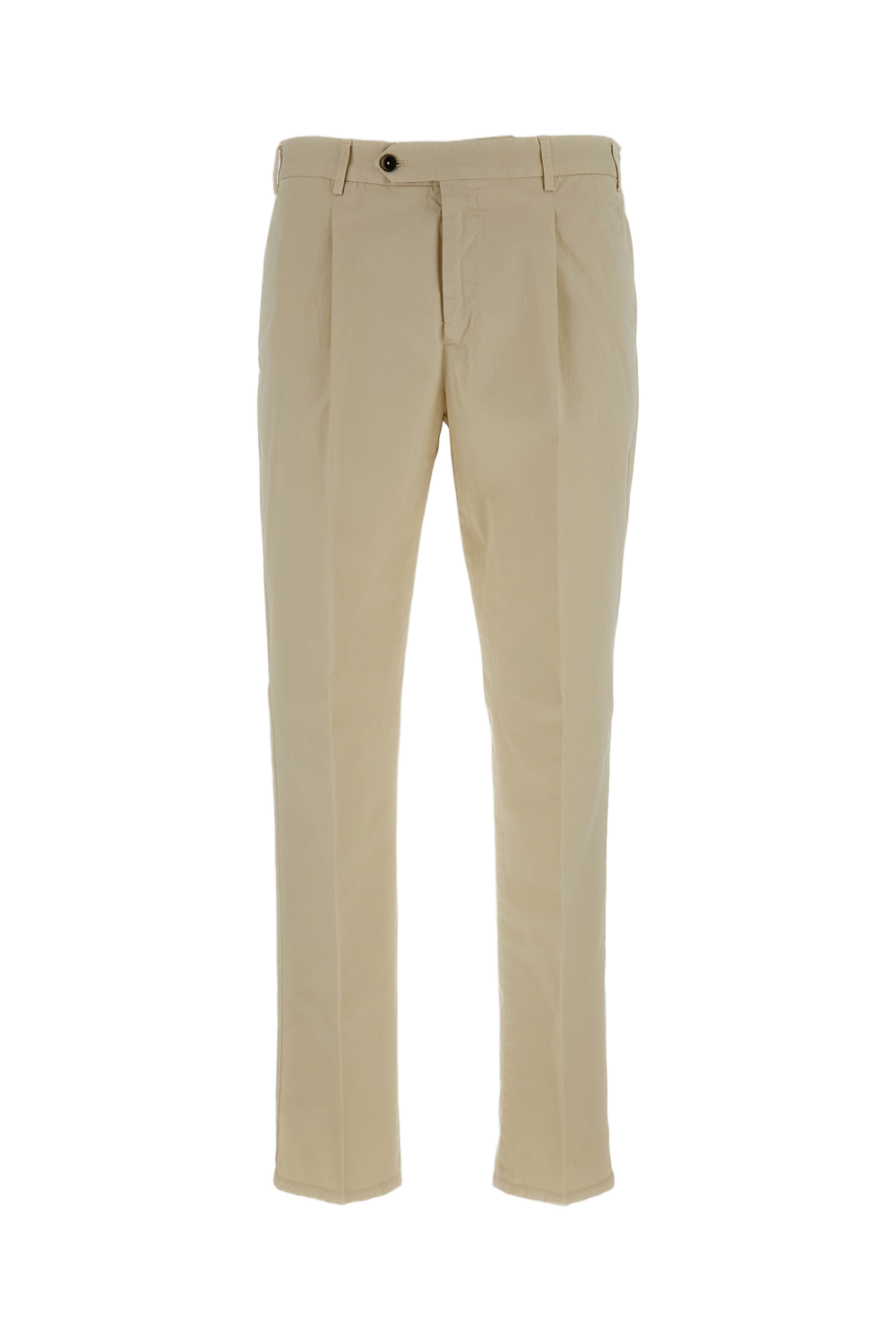 Slim-fit Lightweight Gabardine Trousers with Pressed Creases