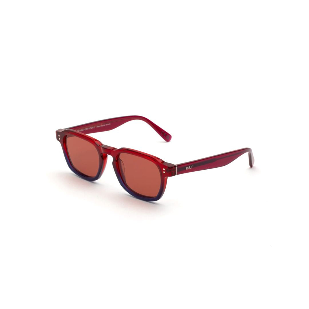 Luce Smokey Torpaz Bold Rectangular Acetate Sunglasses