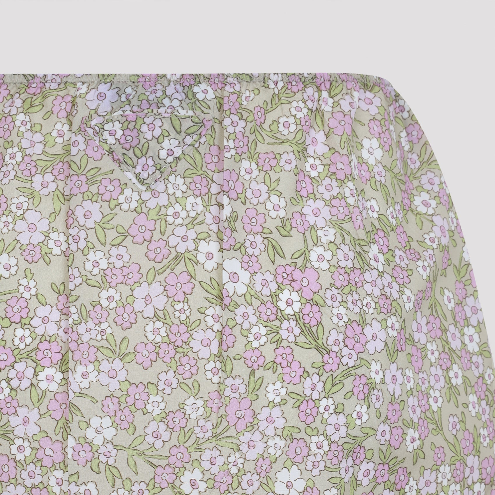 Knee-Length Floral Print Midi Skirt