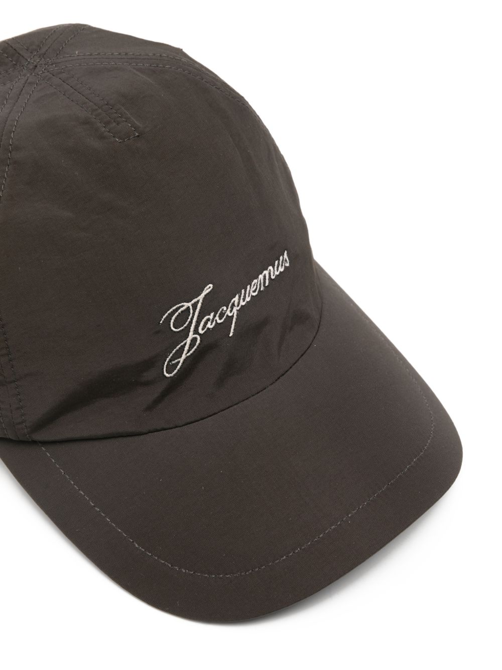 Dark Brown Logo Embroidered Hat