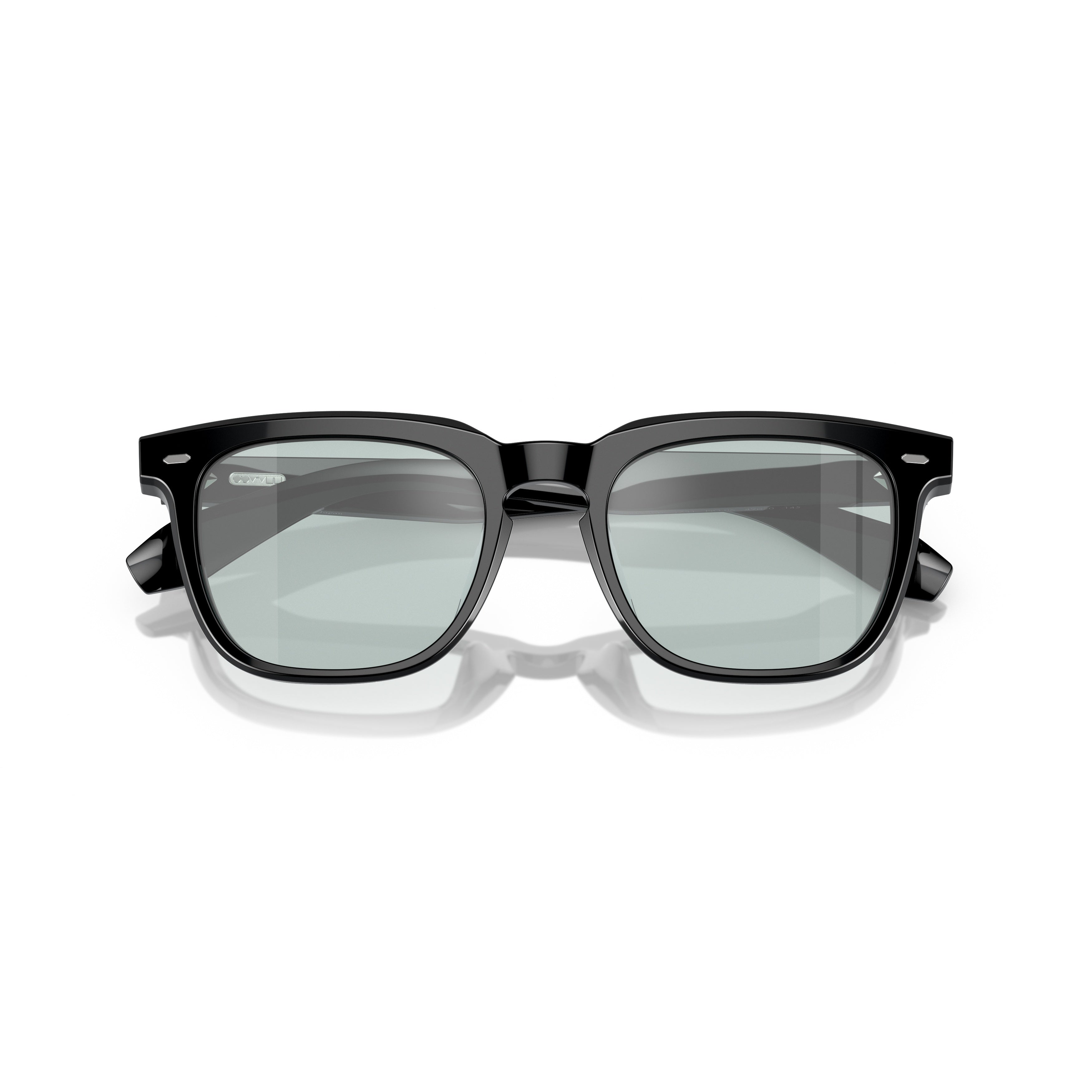 0ov5546u Glossy Black Acetate Square Frame Sunglasses