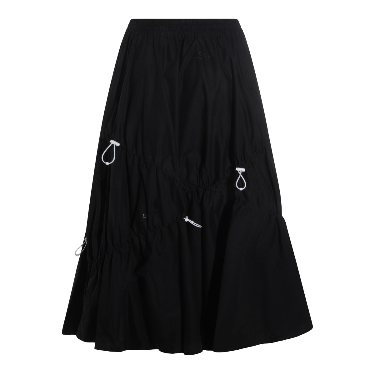 Voluminous Black Midi Skirt