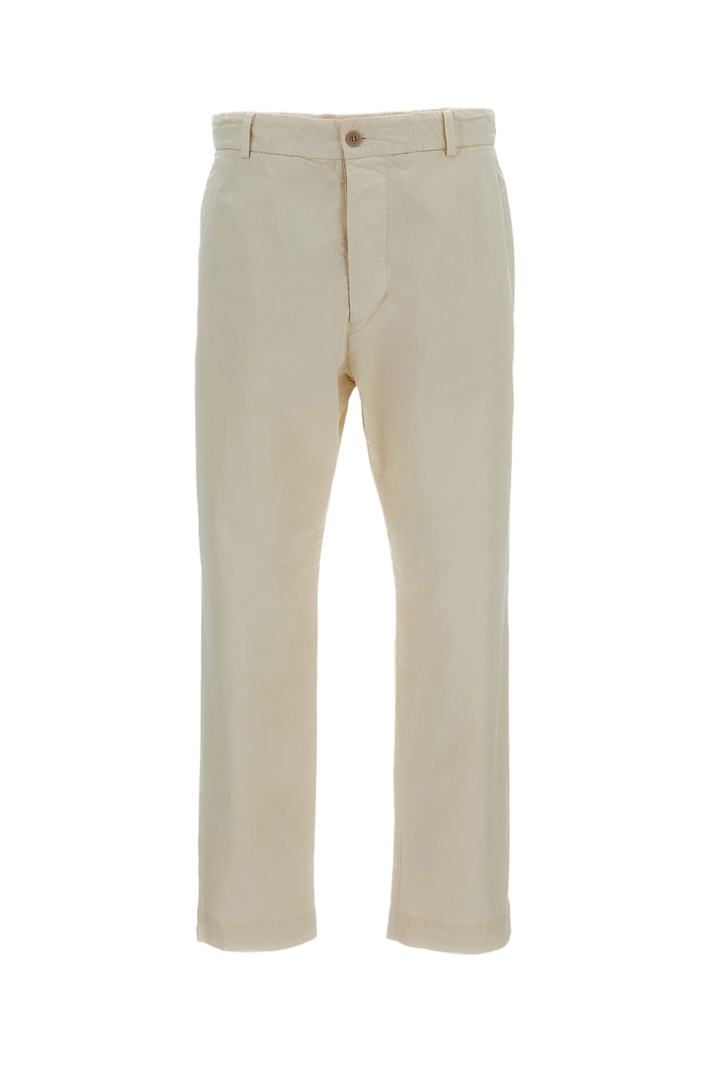 Beige Chino Cotton Trousers