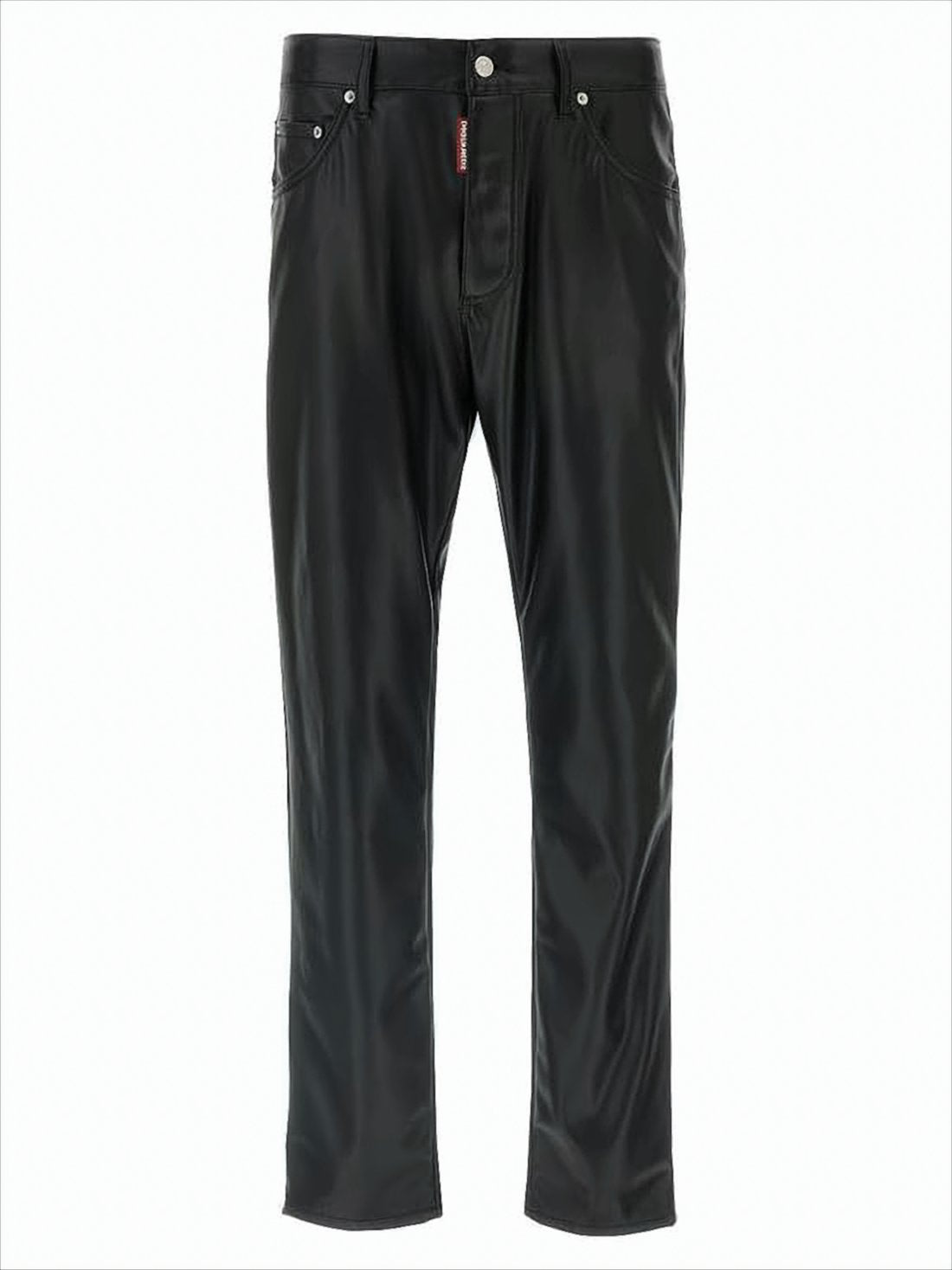 Straight Fit Pants with Smooth Finish
