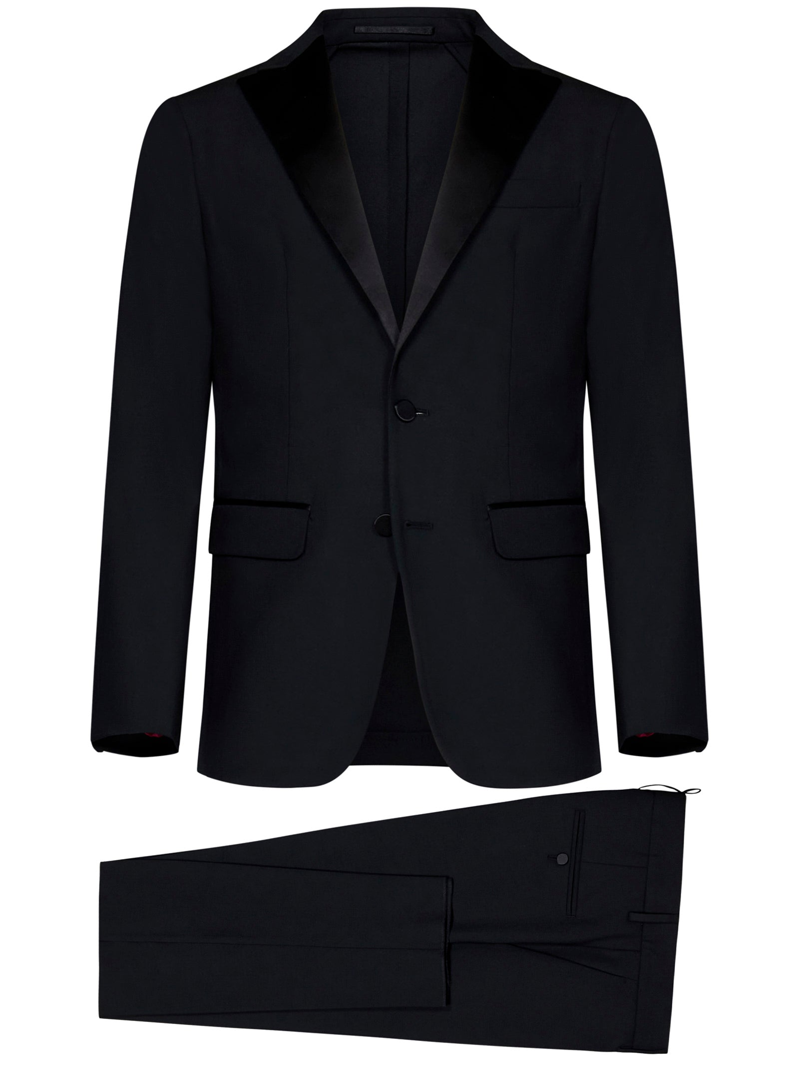 Slim-Fit Stretch Virgin Wool Blend Tuxedo Suit