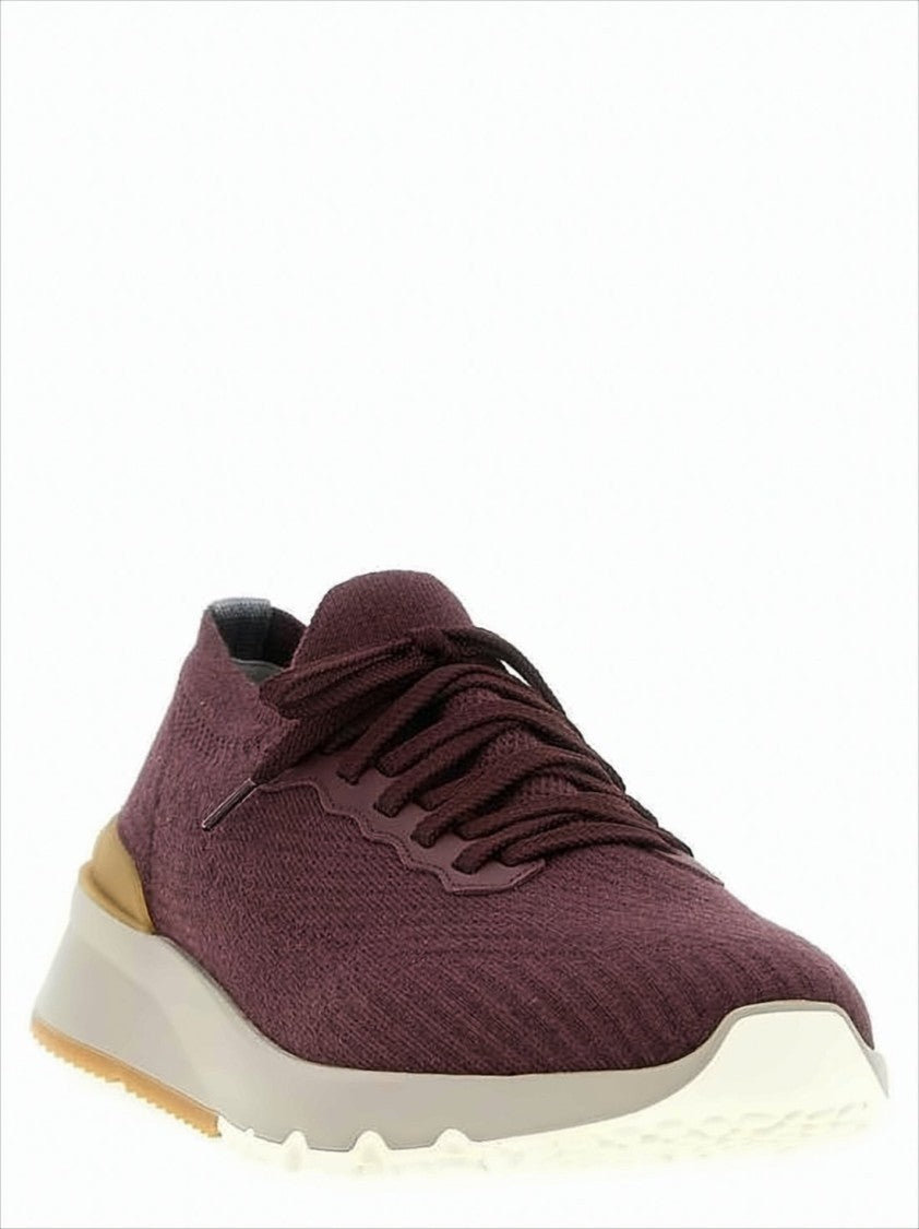 Knitted Upper Sneakers with Cushioned Sole