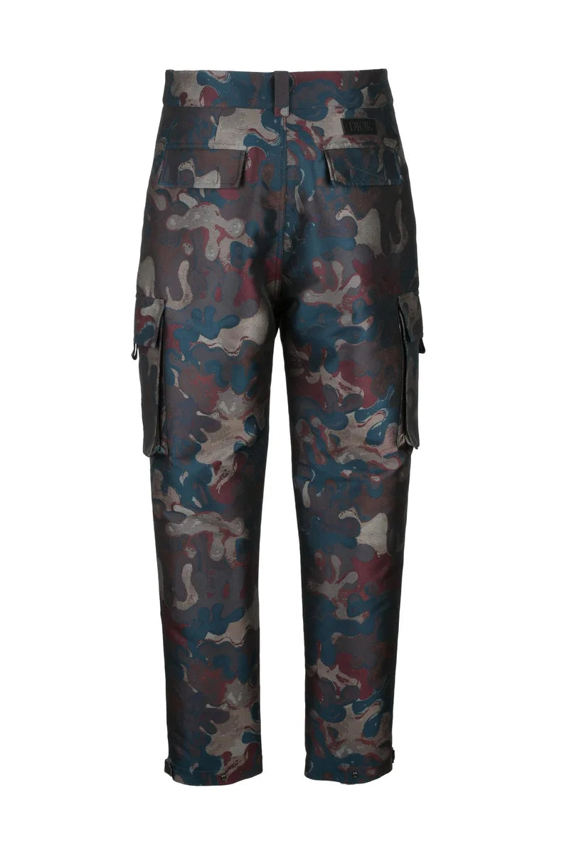 Polyamide PVC Cargo Pants - Blue