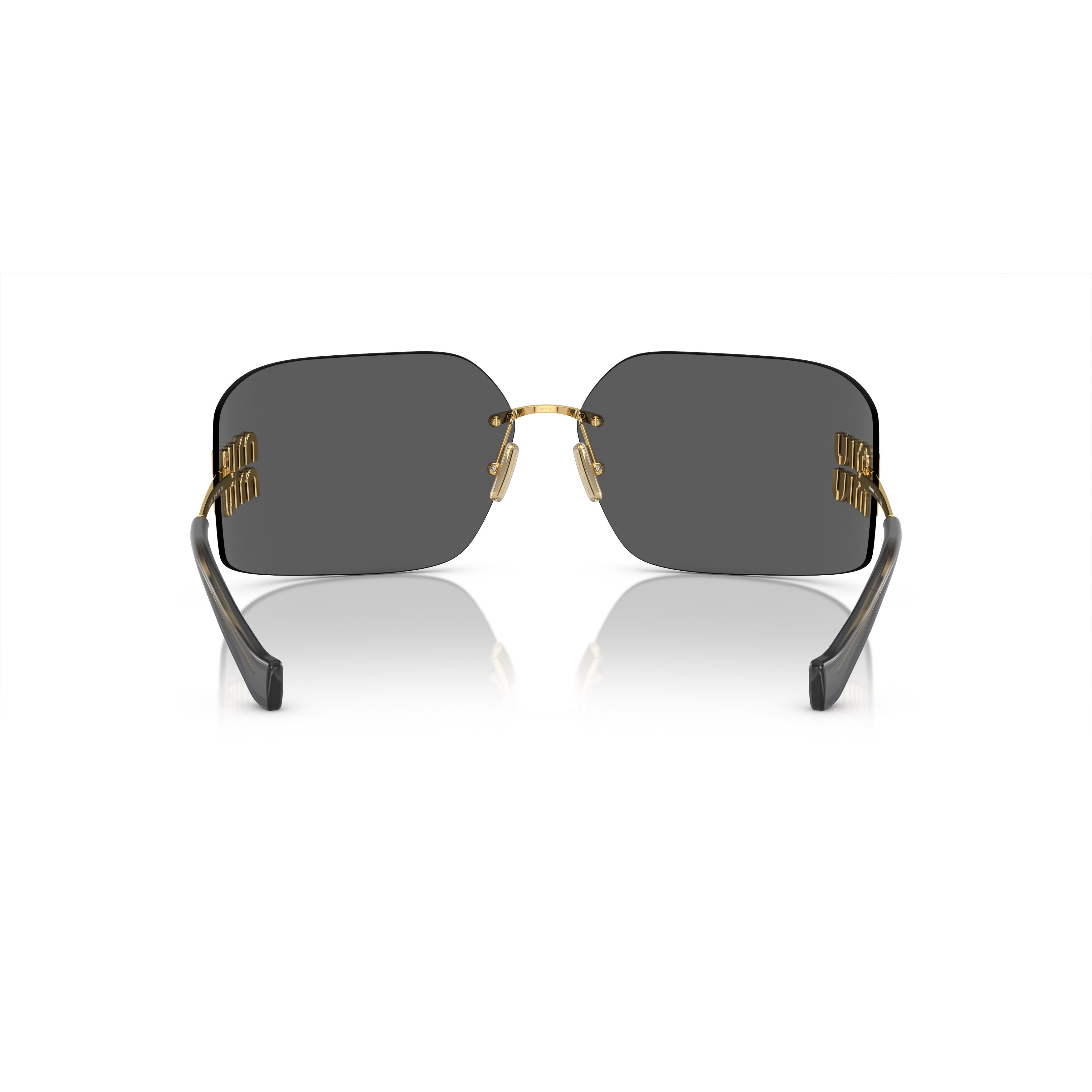 0mu 54ys Rimless Oversized Square Sunglasses
