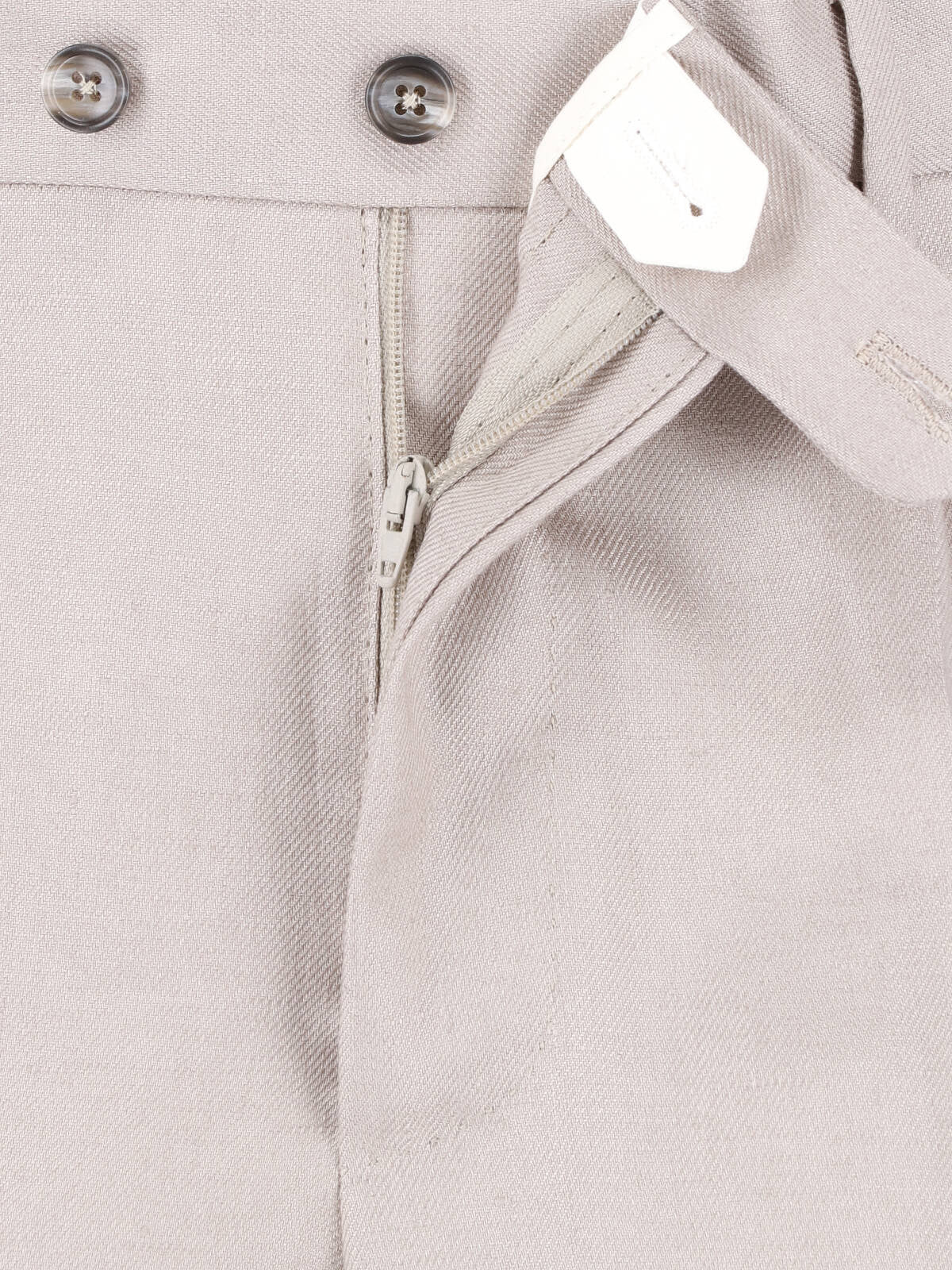 Gray Double-Breasted Linen Suit