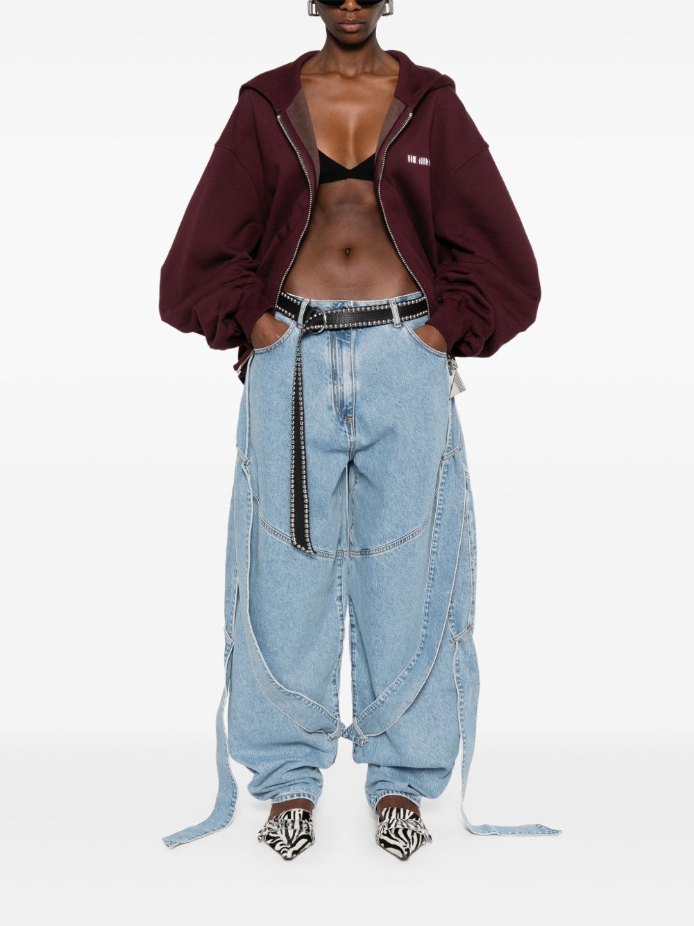 Balloon Fit Clear Blue Denim Jeans