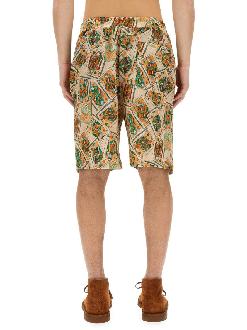 Bermuda Shorts With Geometric Print