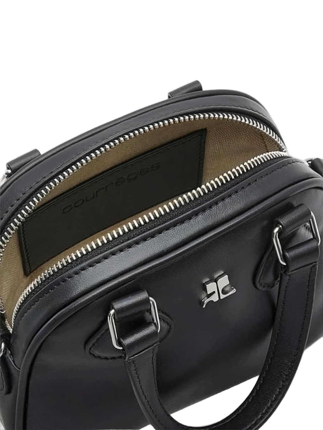 Structured Black Calf Leather Tote Bag