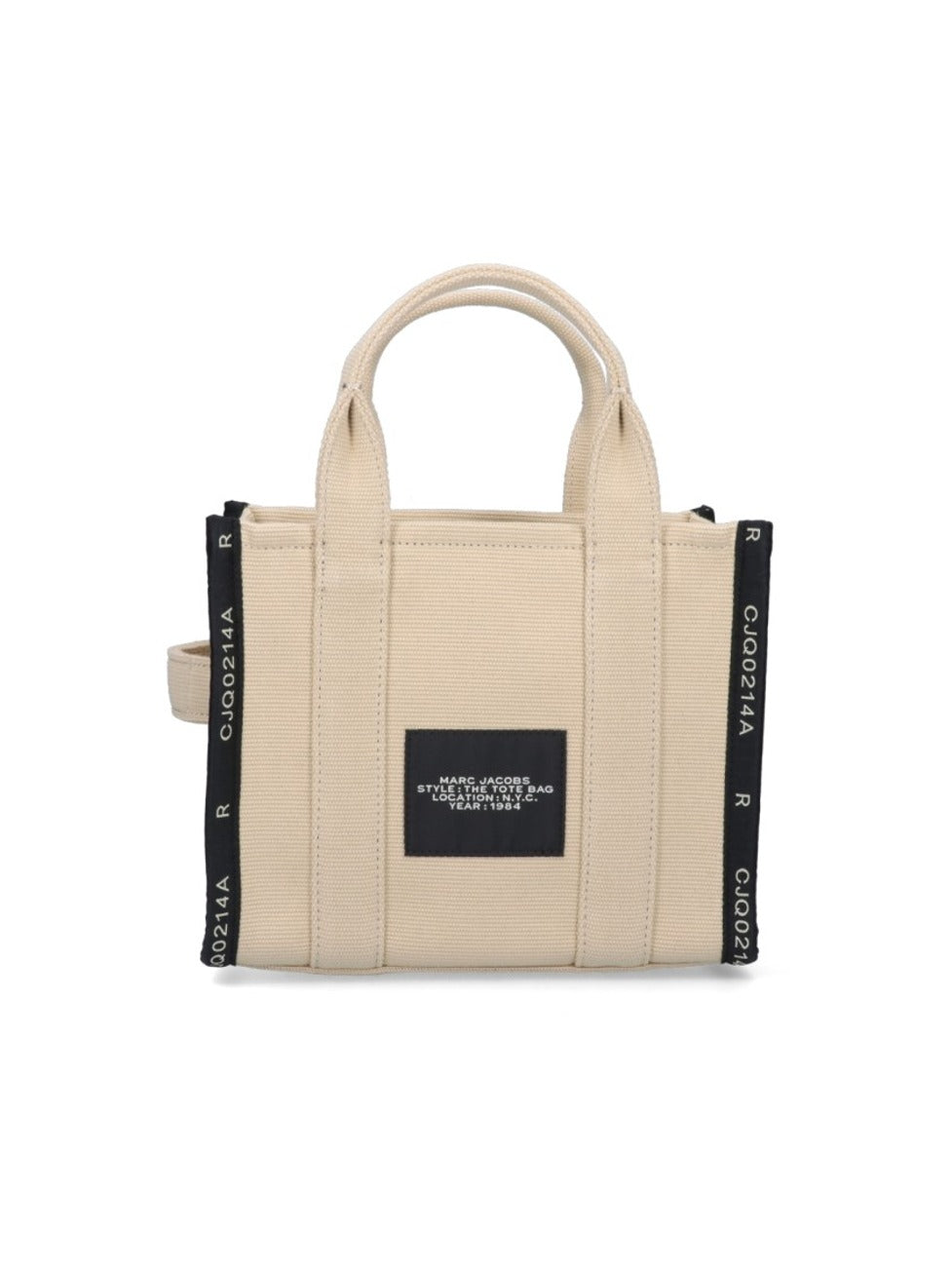 The Jacquard Small Tote Bag – Beige