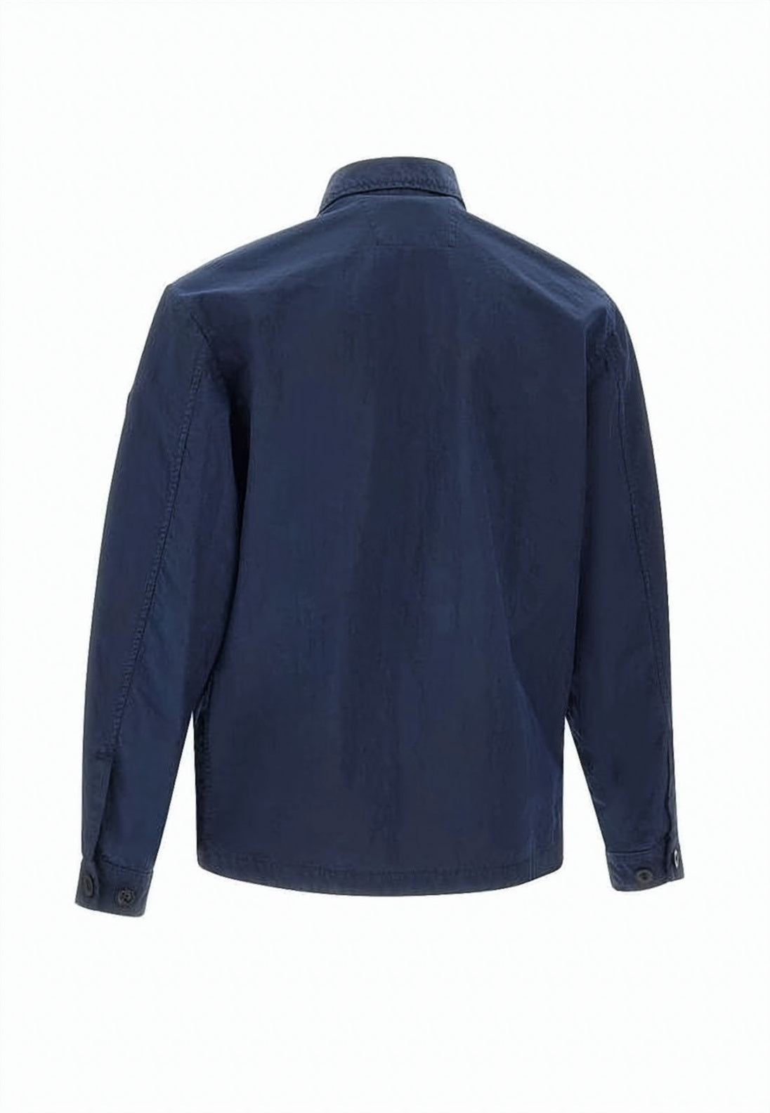 Structured Utility Jacket with Zipper Closure and Logo Patch