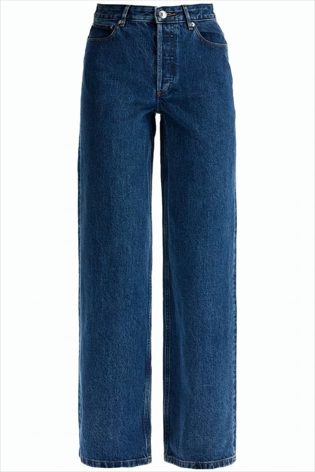 High-Waisted Wide-Leg Denim Pants