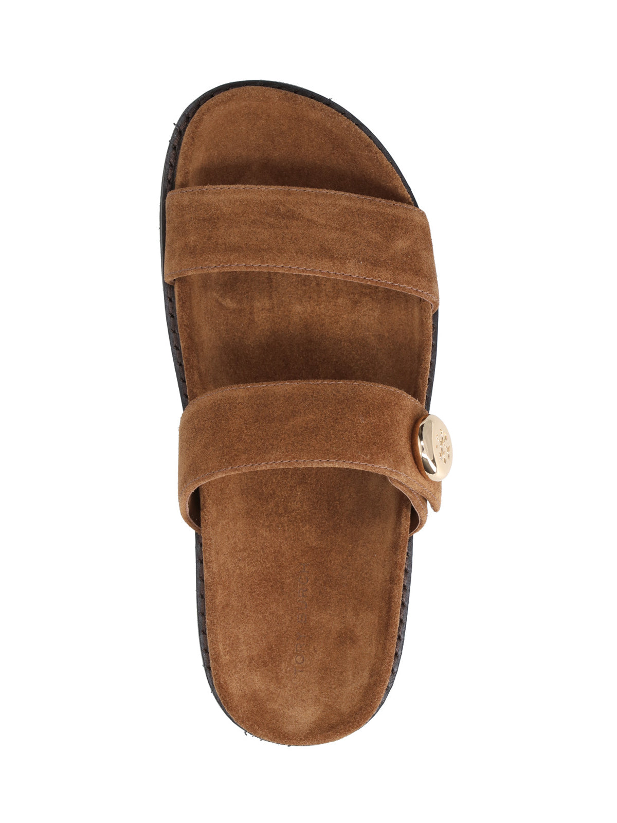 Brown Romy Suede Open-Toe Sandals