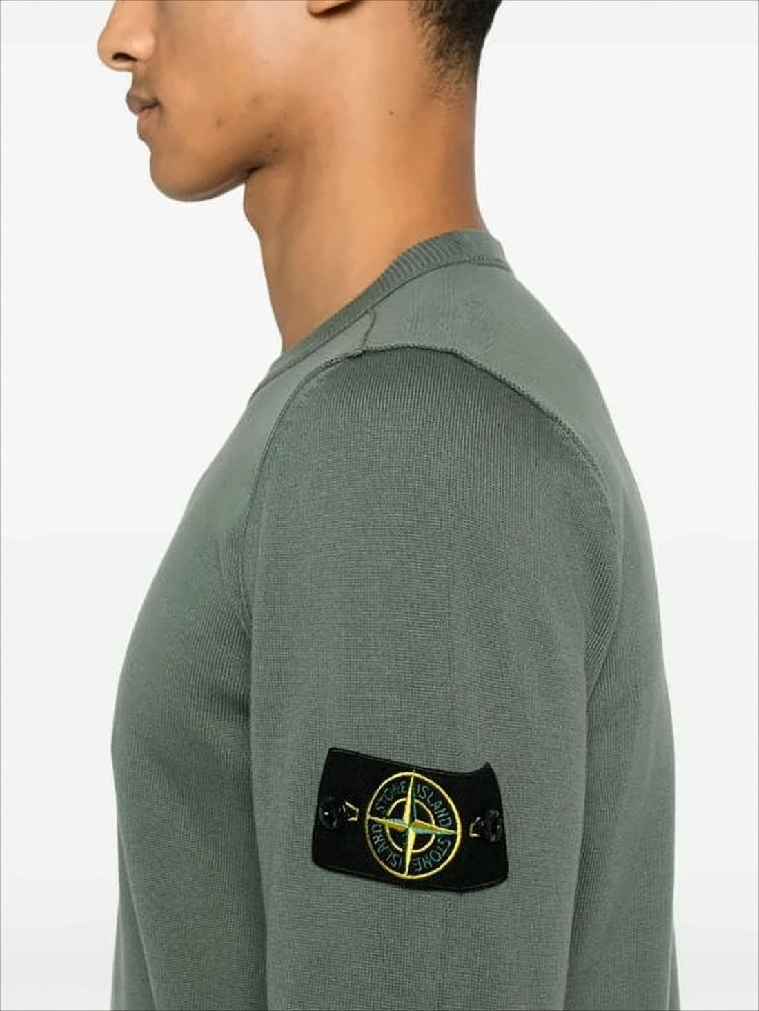 Minimalist Green Knit Sweater