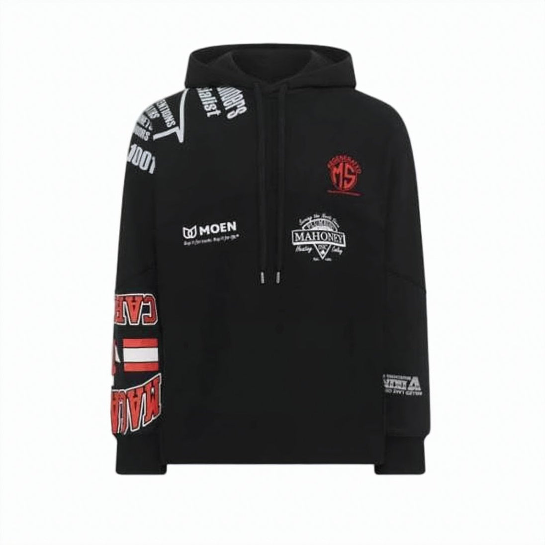 Relaxed Fit Black Hoodie